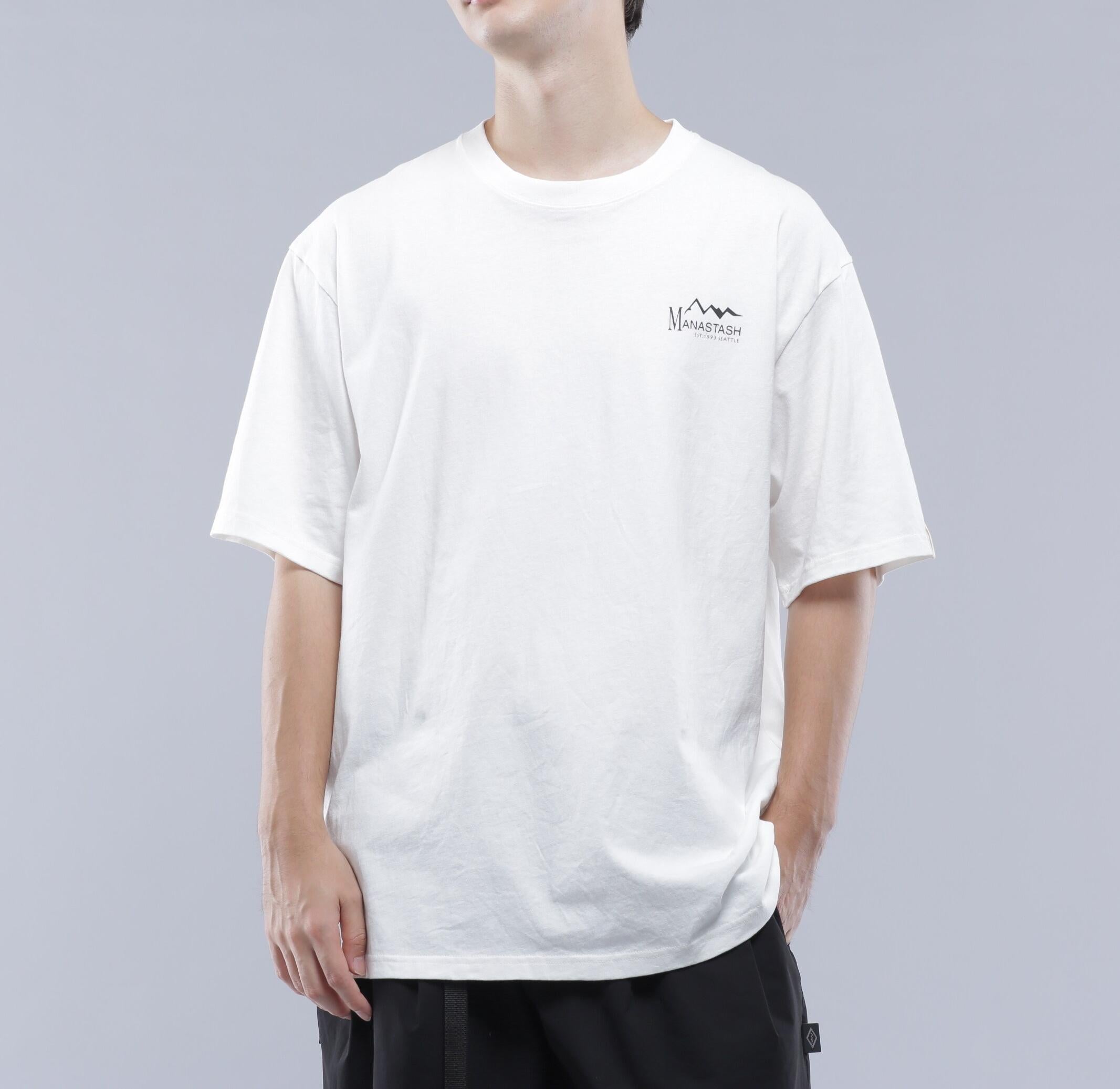 MANASTASH/マナスタッシュ/SPONSO> LOGO TEE/スポンサーロゴTシャツ ホワイト