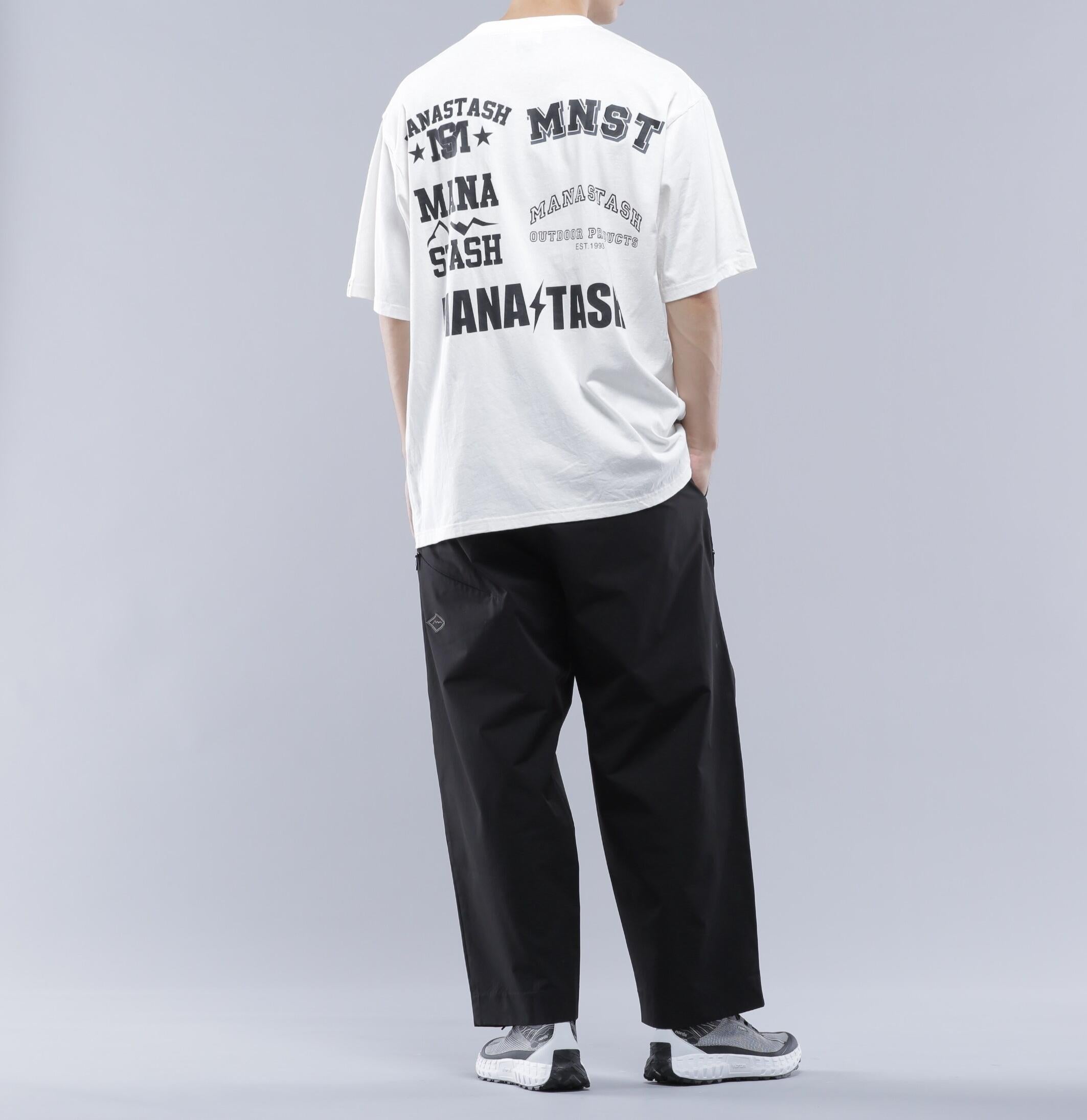 MANASTASH/マナスタッシュ/SPONSO> LOGO TEE/スポンサーロゴTシャツ ホワイト