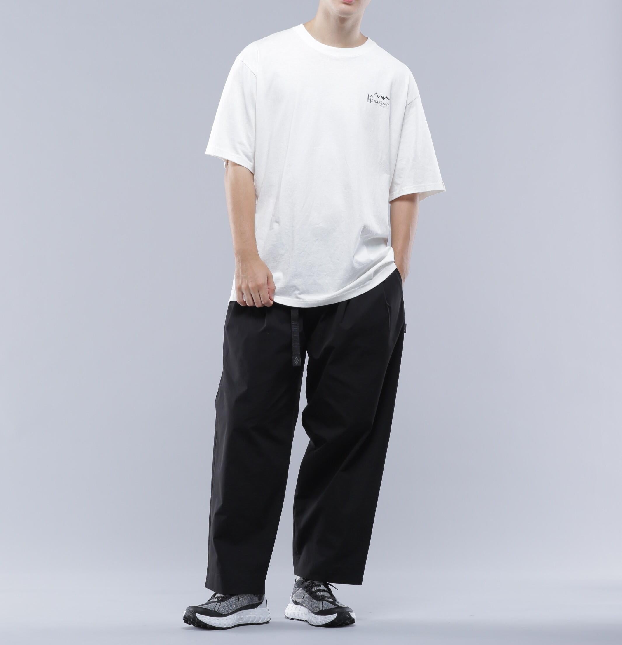 MANASTASH/マナスタッシュ/SPONSO> LOGO TEE/スポンサーロゴTシャツ ホワイト