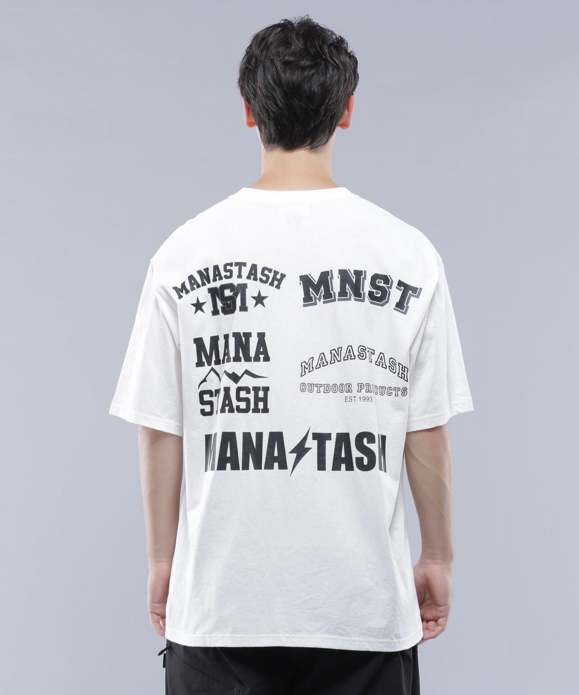 MANASTASH/マナスタッシュ/SPONSO> LOGO TEE/スポンサーロゴTシャツ ホワイト