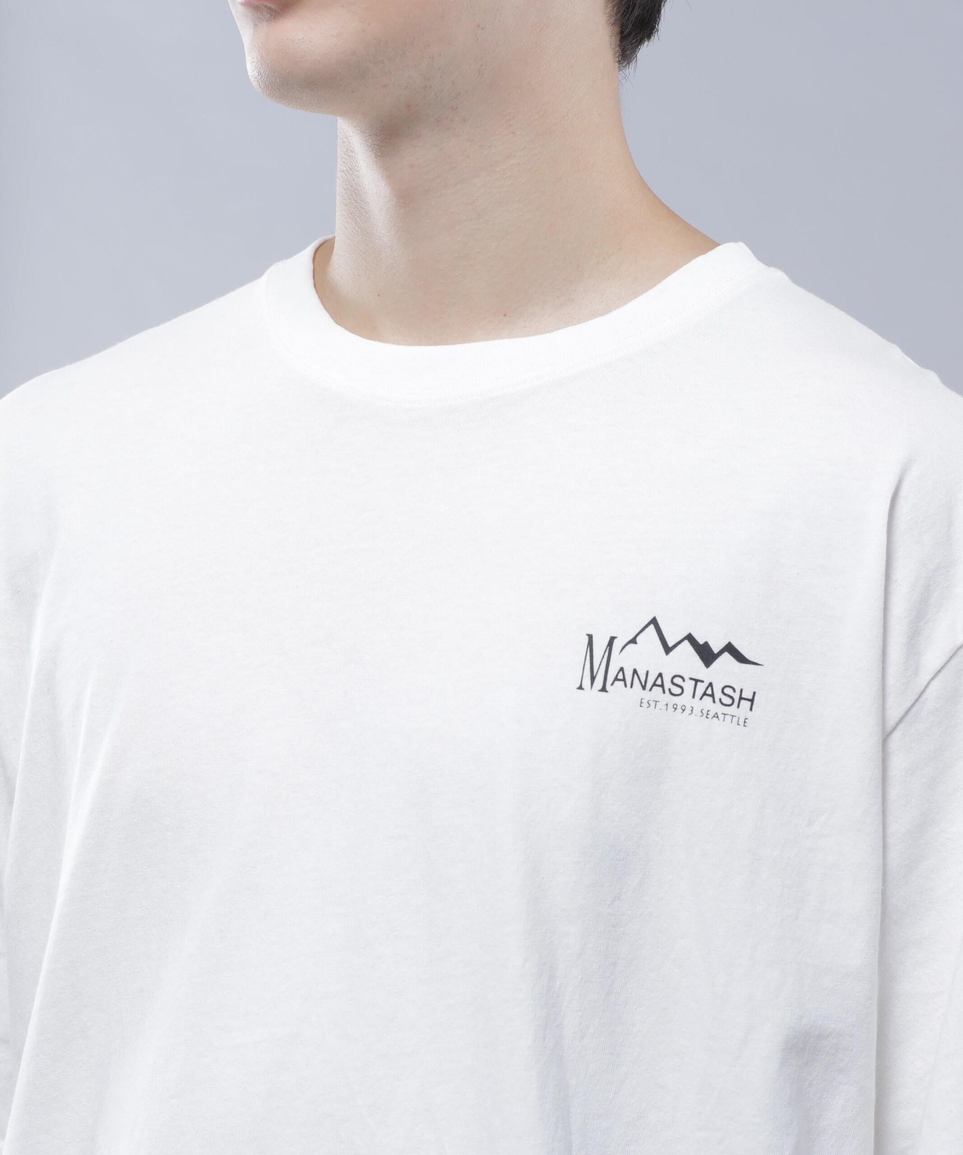 MANASTASH/マナスタッシュ/SPONSO> LOGO TEE/スポンサーロゴTシャツ ホワイト