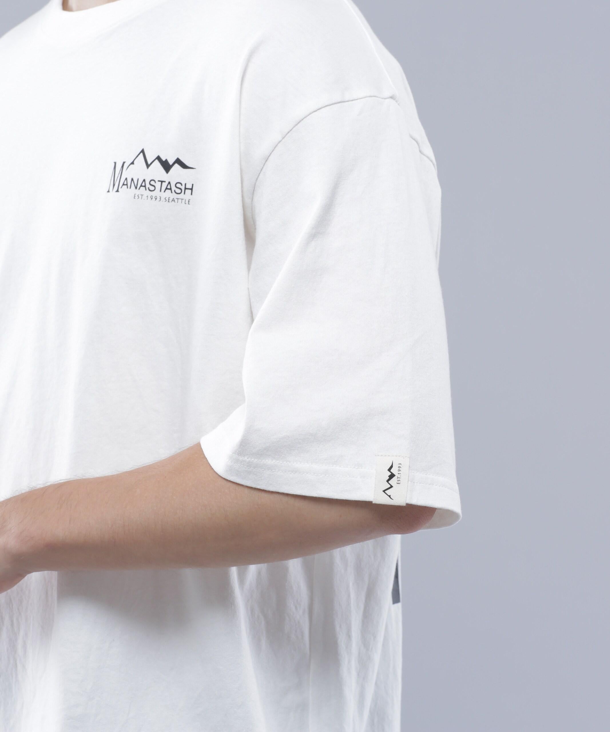 MANASTASH/マナスタッシュ/SPONSO> LOGO TEE/スポンサーロゴTシャツ ホワイト