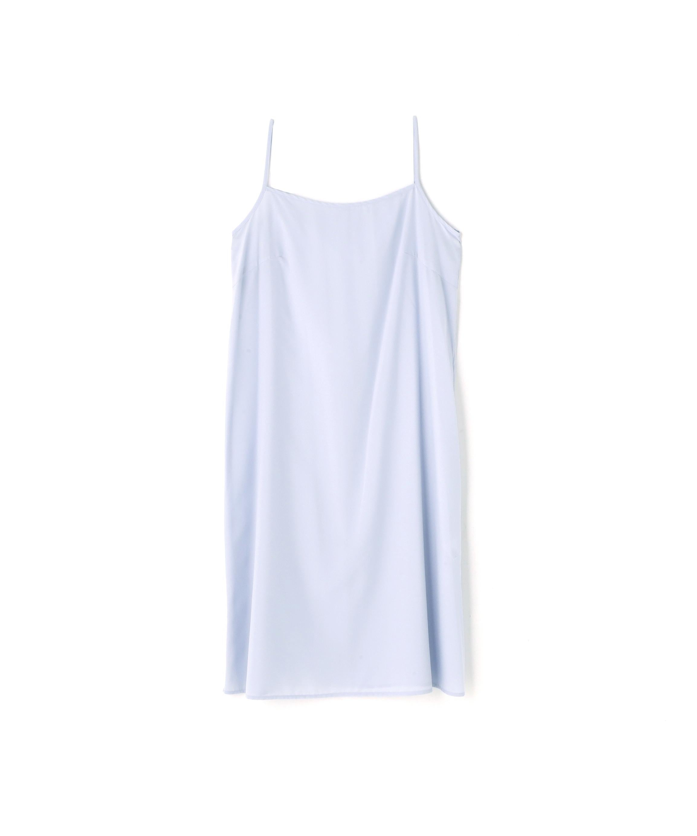 シアーベルテッドギャザーワンピース ブルー