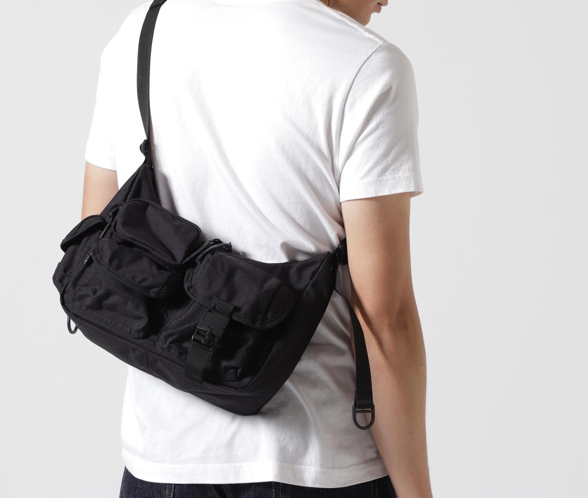 BAICYCLON by bagjack/バイシクロン バイ バッグジャック/MULTI POCKETS SHOULDER BAG (S) ブラック