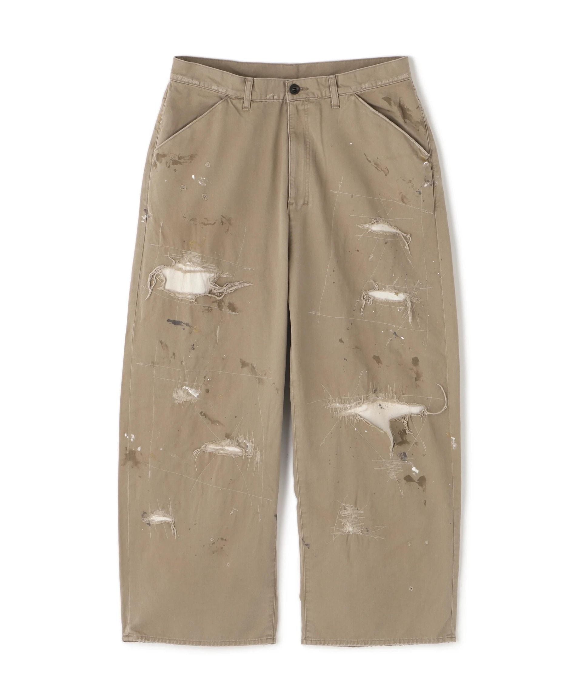 ANCELLM/アンセルム/>EMAKE WIDE CHINO T>OUSE>S ブラウン