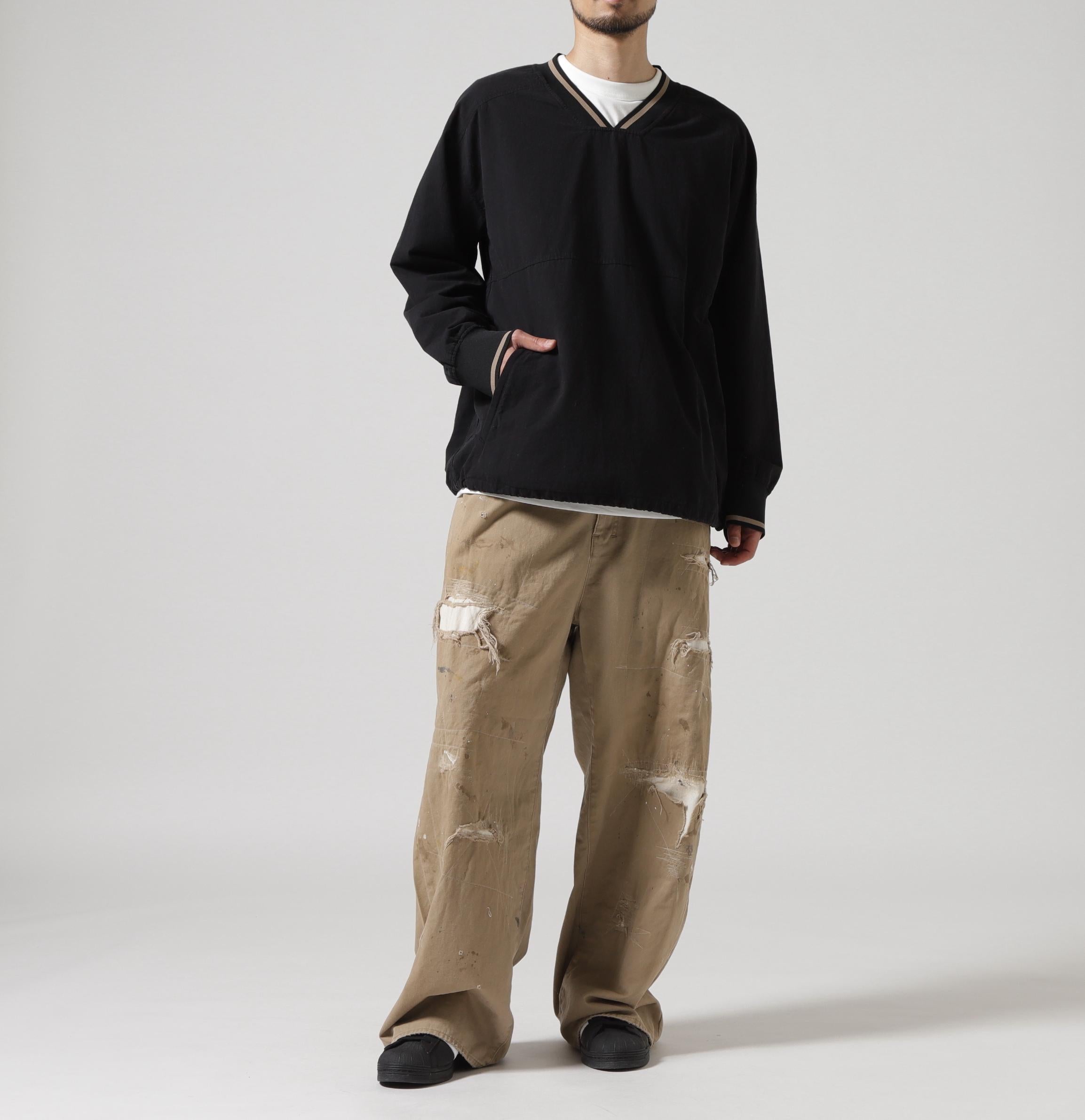 ANCELLM/アンセルム/>EMAKE WIDE CHINO T>OUSE>S ブラウン