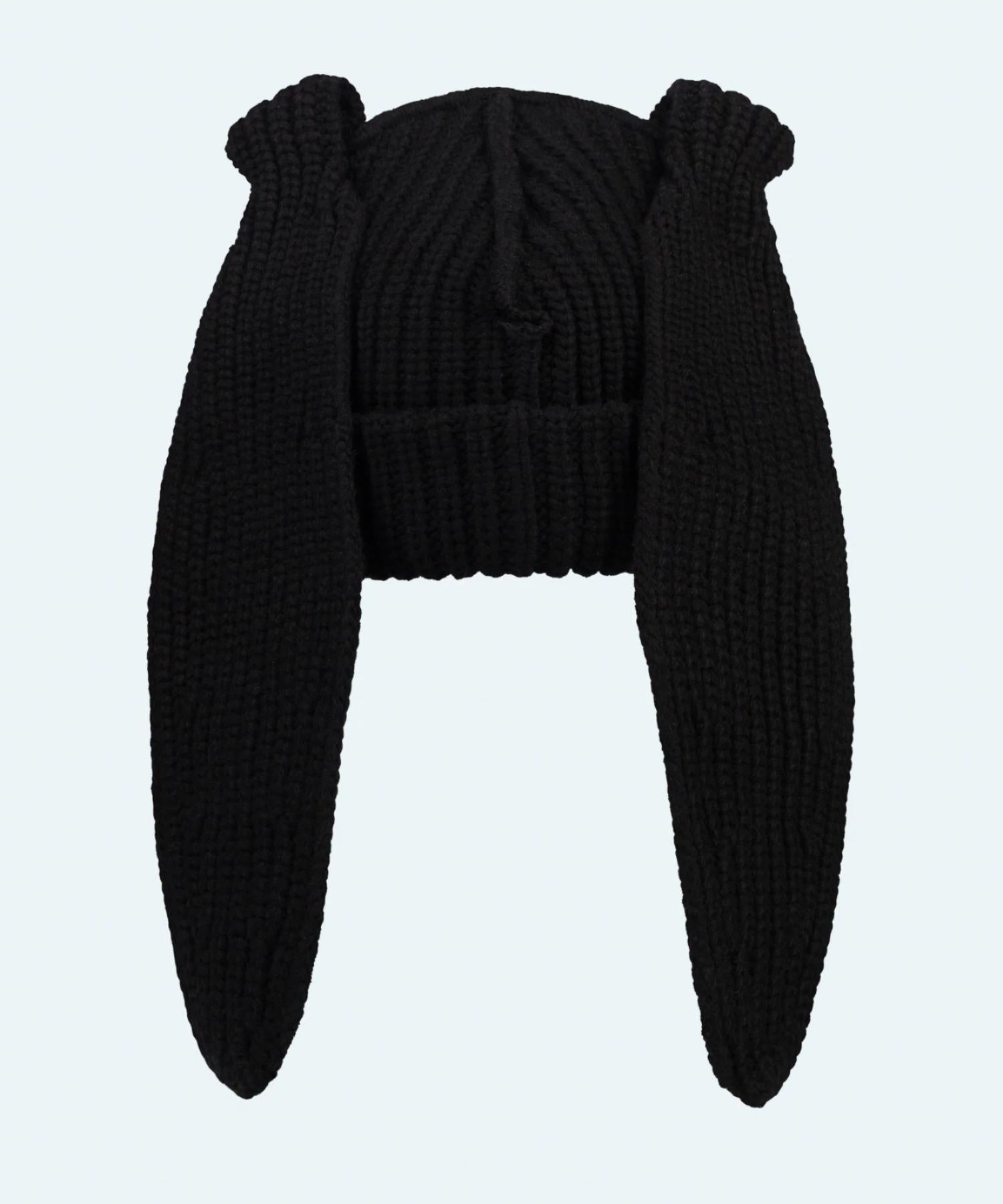 Charles Jeffrey LOVERBOY/チャールズジェフリーラバーボーイ/CHUNKY RABBIT BEANIE ブラック