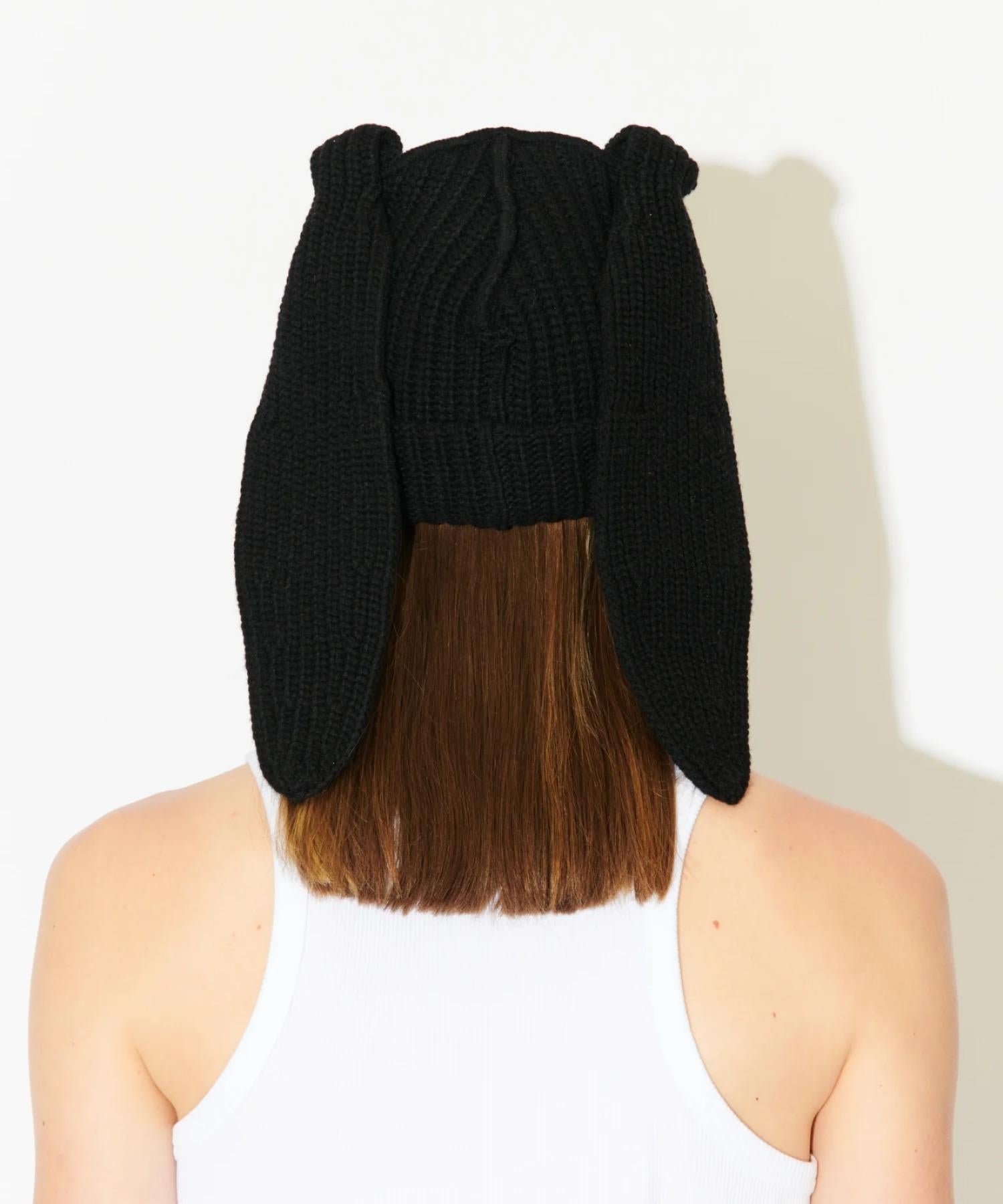 Charles Jeffrey LOVERBOY/チャールズジェフリーラバーボーイ/CHUNKY RABBIT BEANIE ブラック