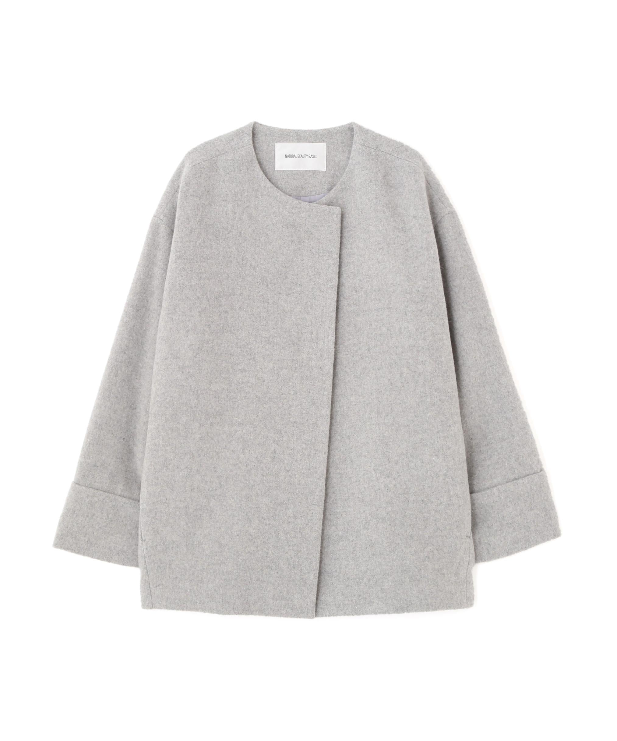 毎日に“ちょうどいい”カシミヤ混コート グレー