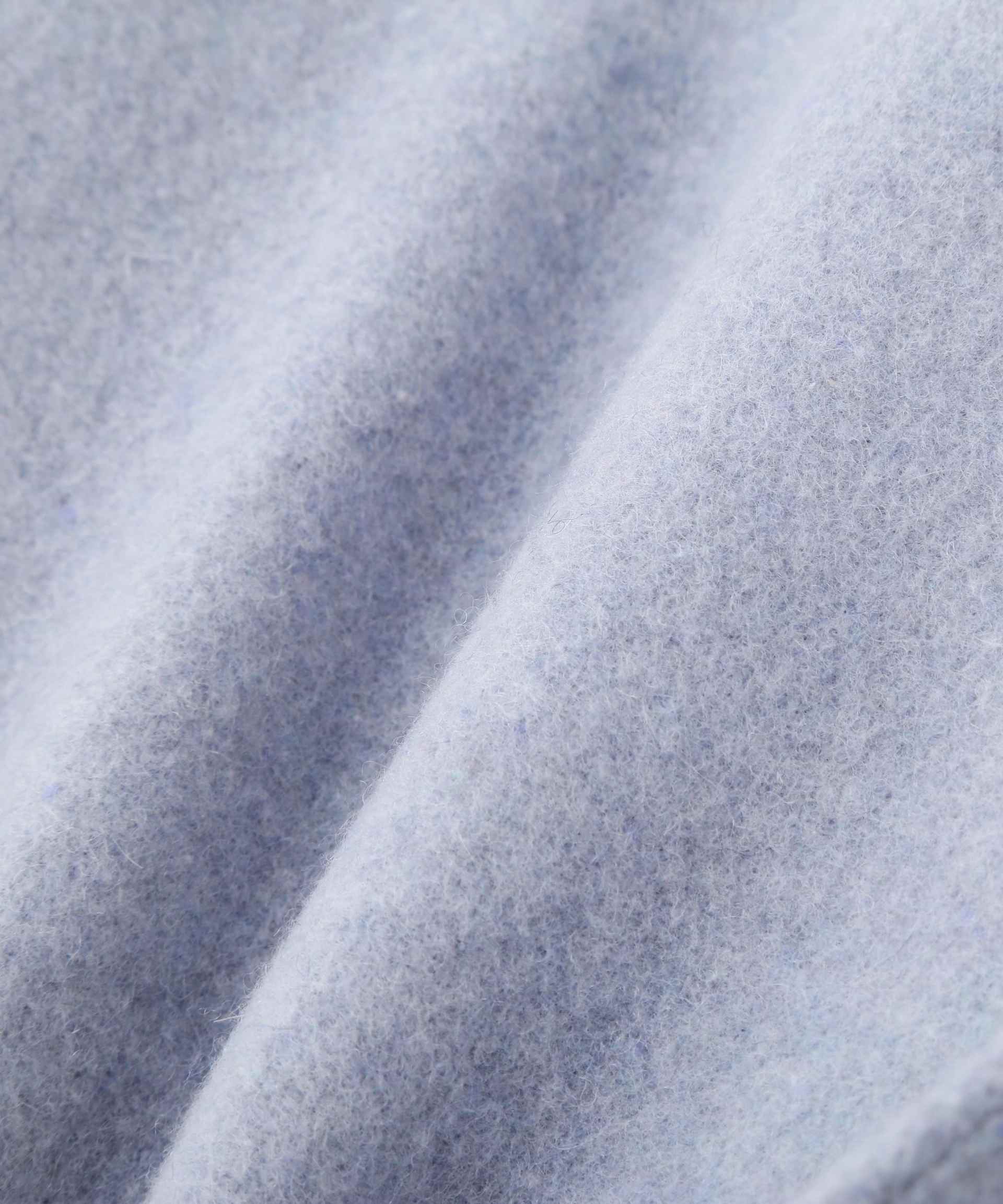 毎日に“ちょうどいい”カシミヤ混コート ブルー