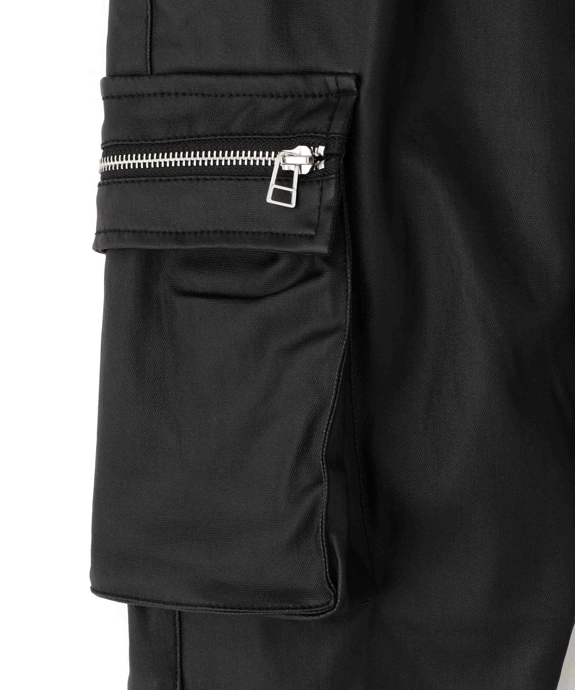 DankeSchon/ダンケシェーン/COATING FLAP ZIP POCKET PANTS