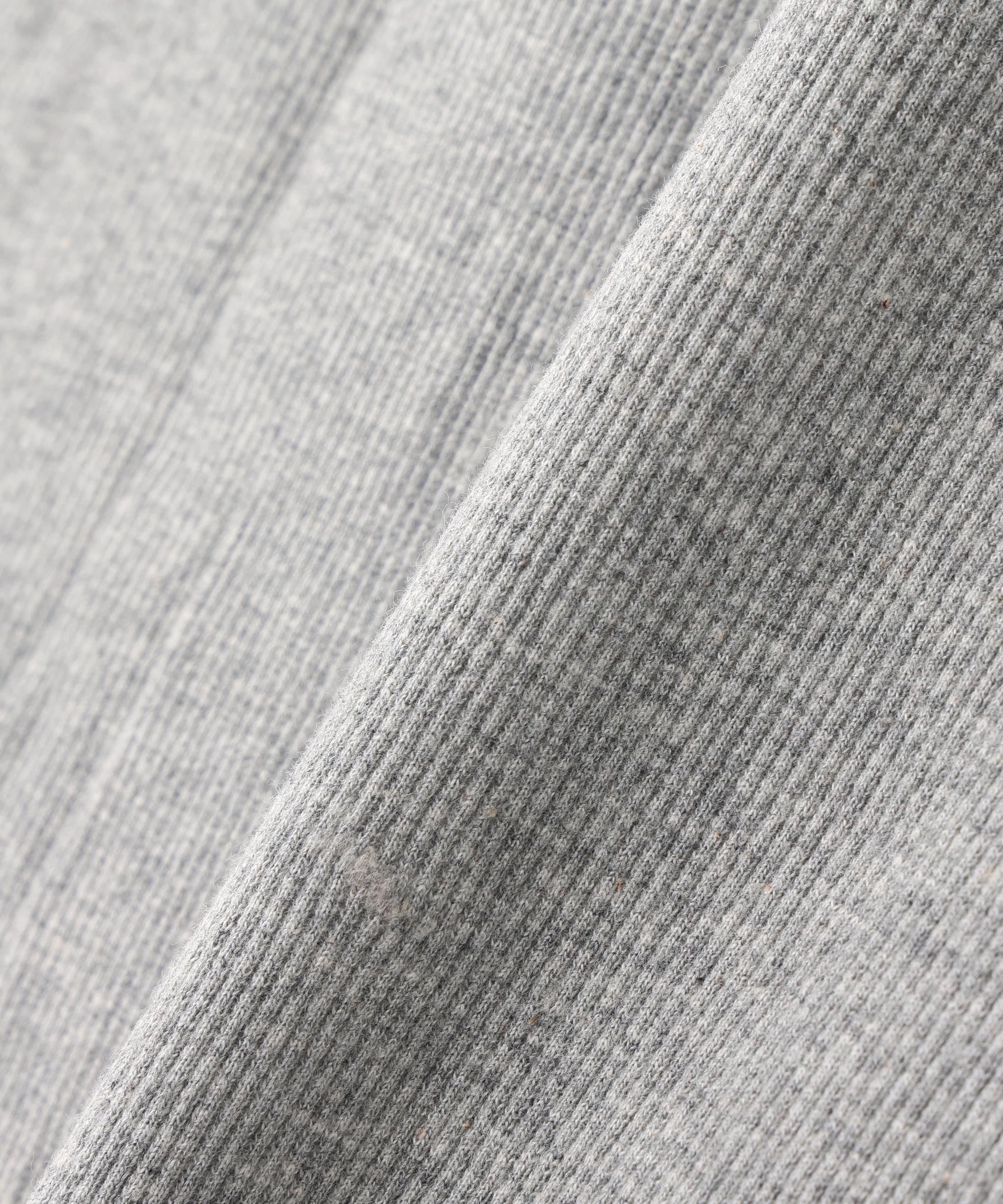 《DAILY/デイリー》RIB L/S HENLEY NECK T-SHIRT グレー