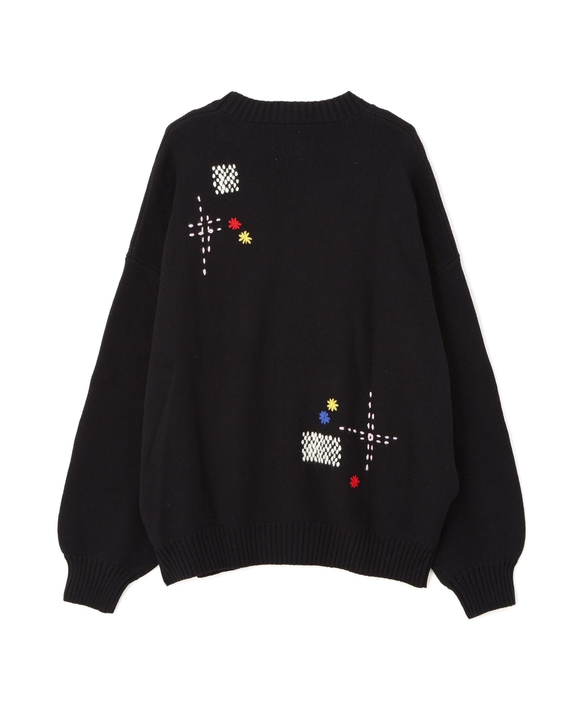 B omnivore/ビーオムニボー　HAND STITCH CARDIGAN ハンドステッチカーディガン ブラック