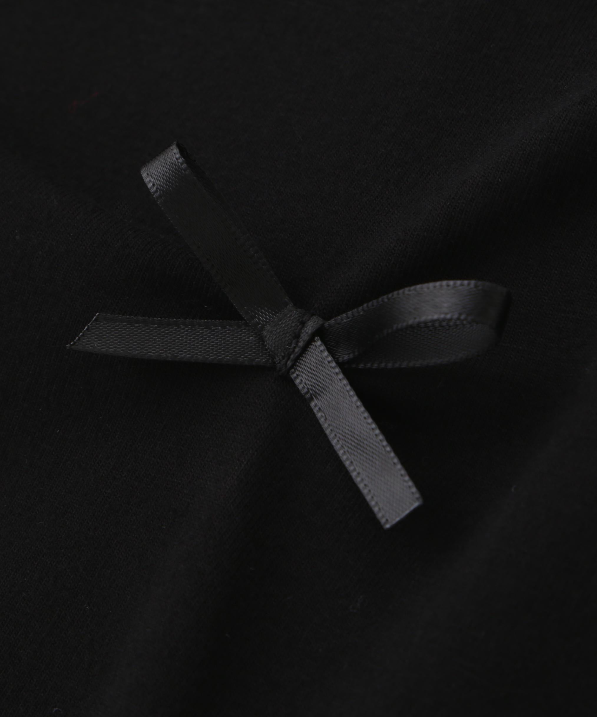 リボンTシャツ ブラック