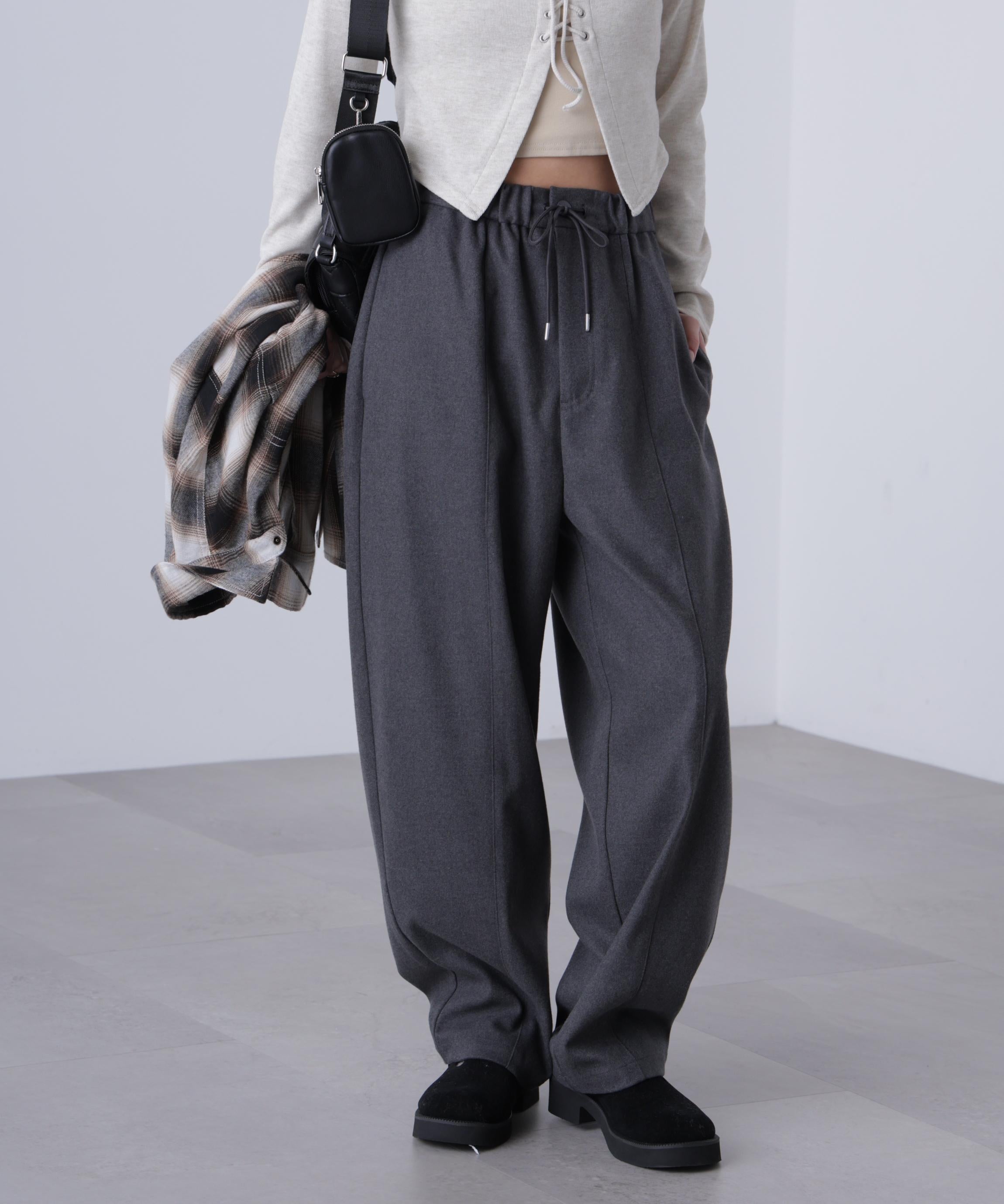 バルーンパンツ グレー