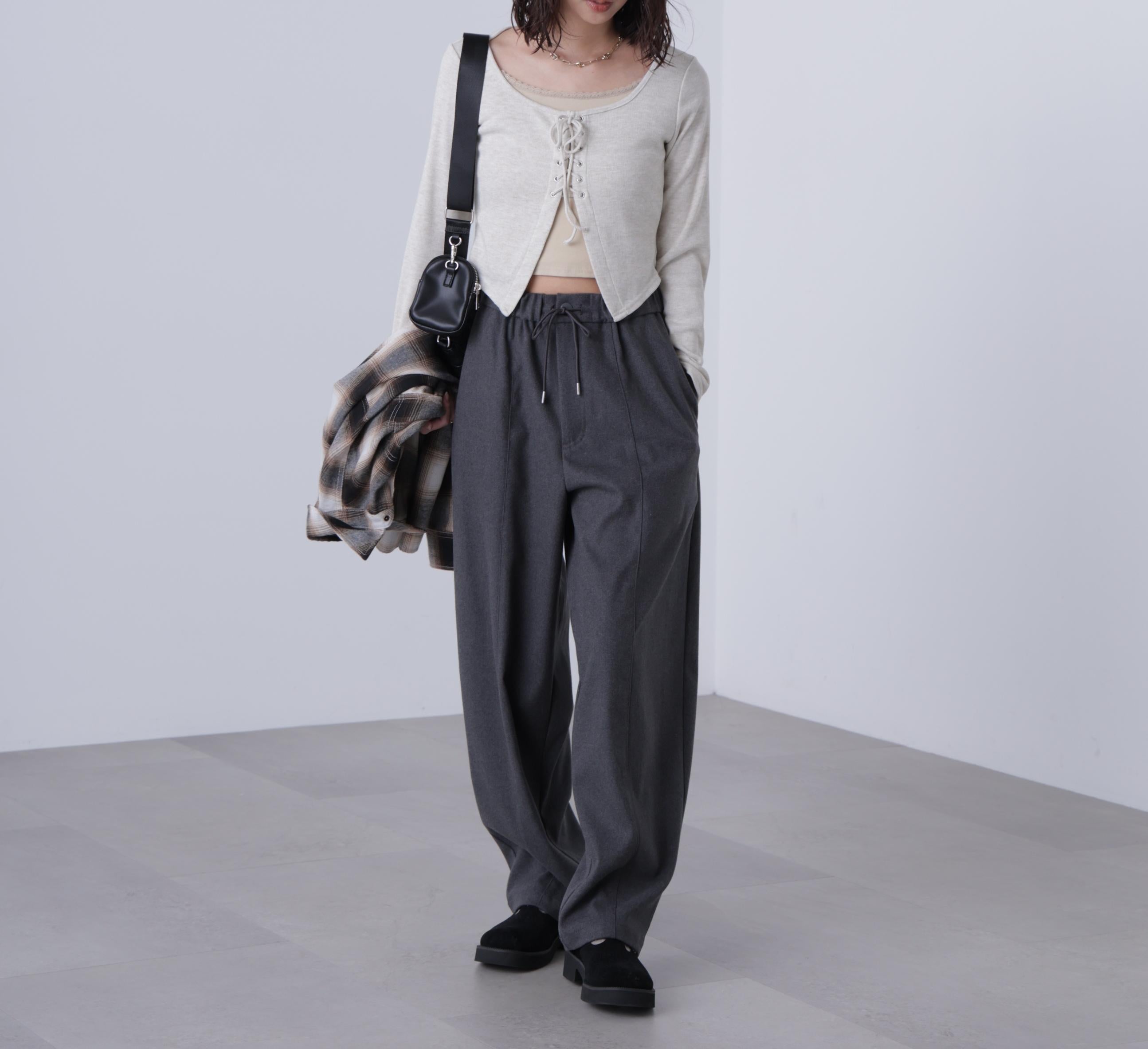 バルーンパンツ グレー