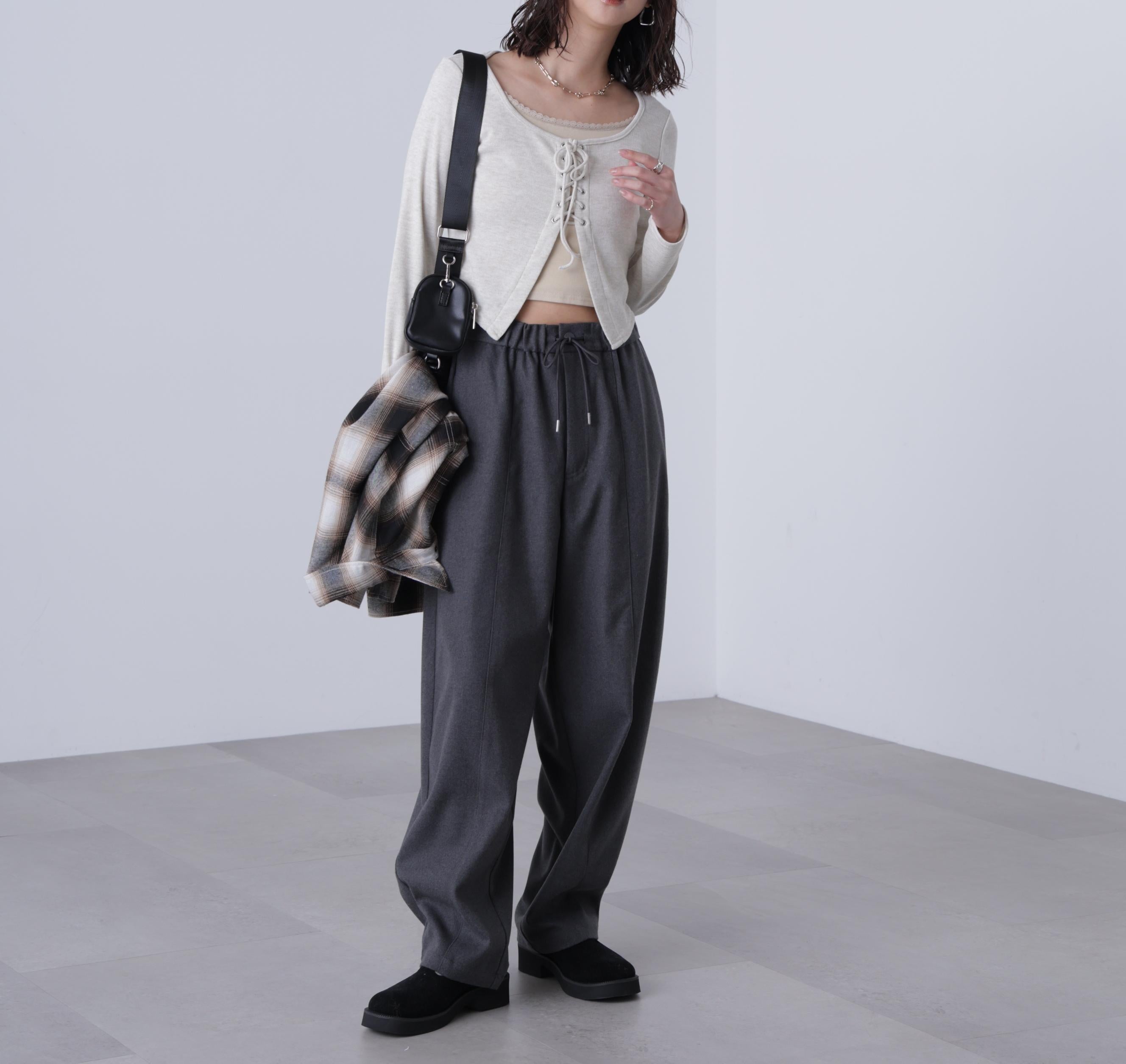 バルーンパンツ グレー