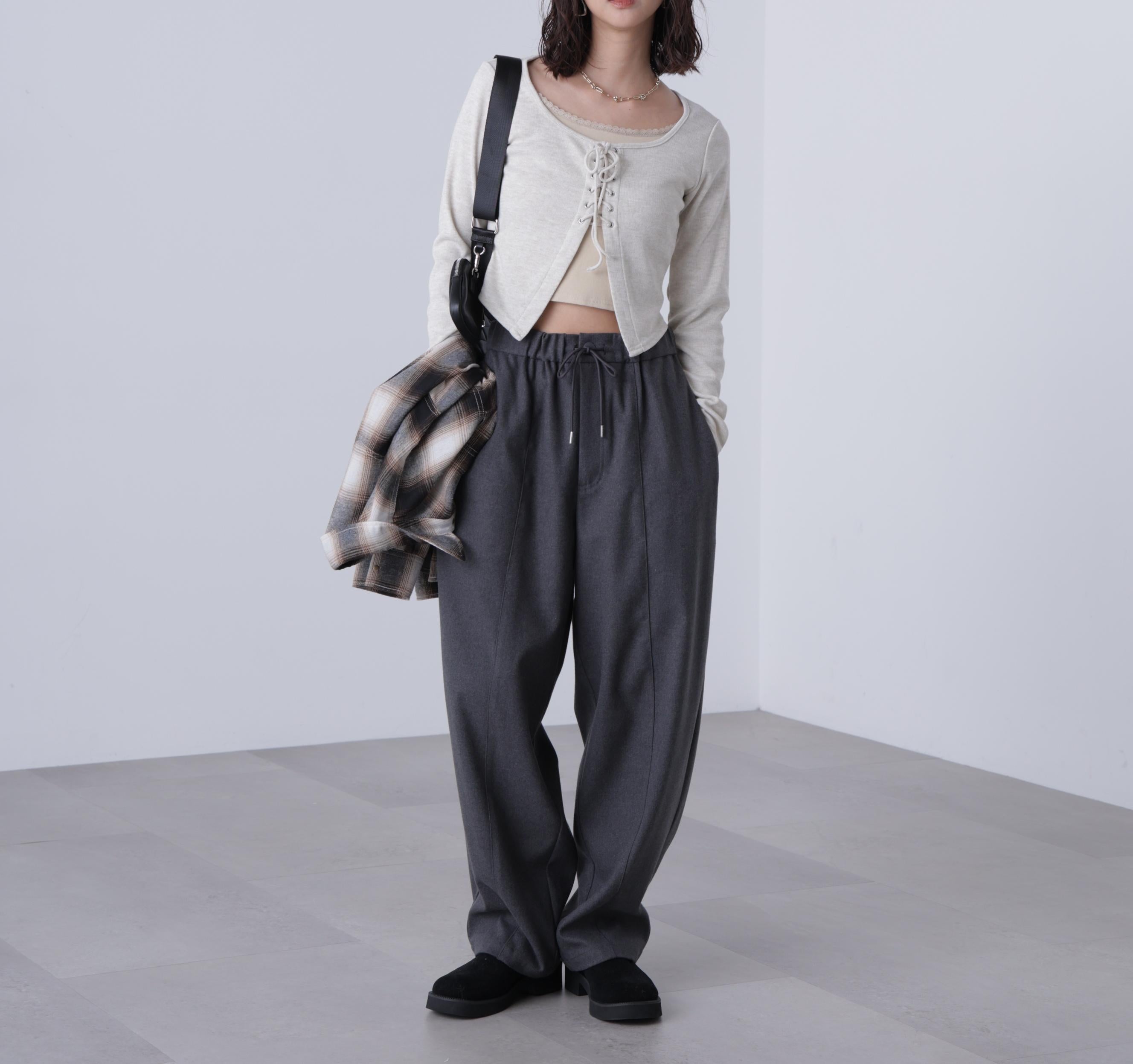 バルーンパンツ グレー