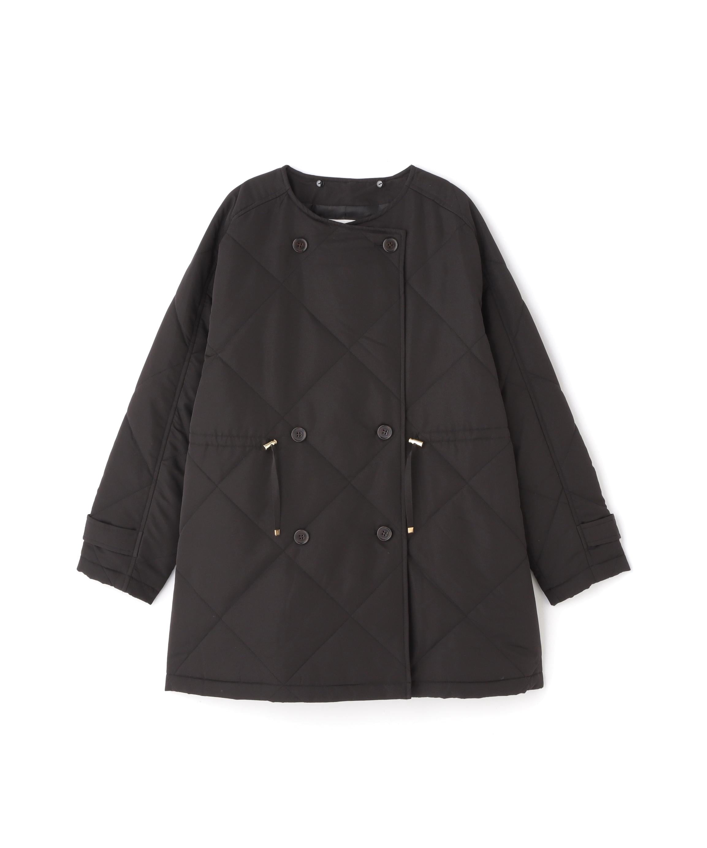 2wayダイヤキルティングブルゾン ブラック