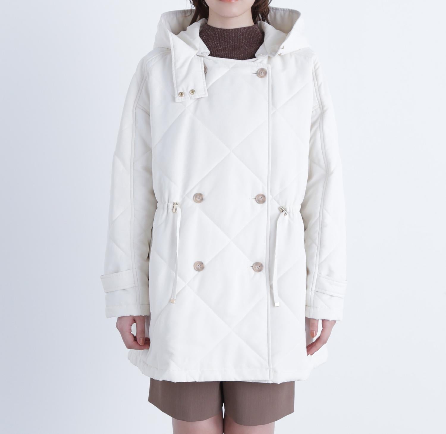 2wayダイヤキルティングブルゾン オフホワイト1