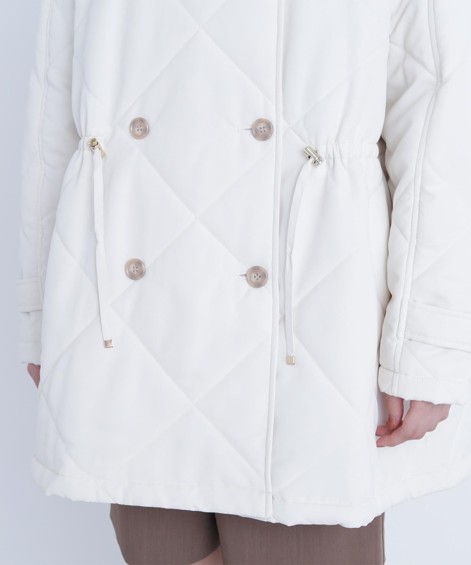 2wayダイヤキルティングブルゾン オフホワイト1