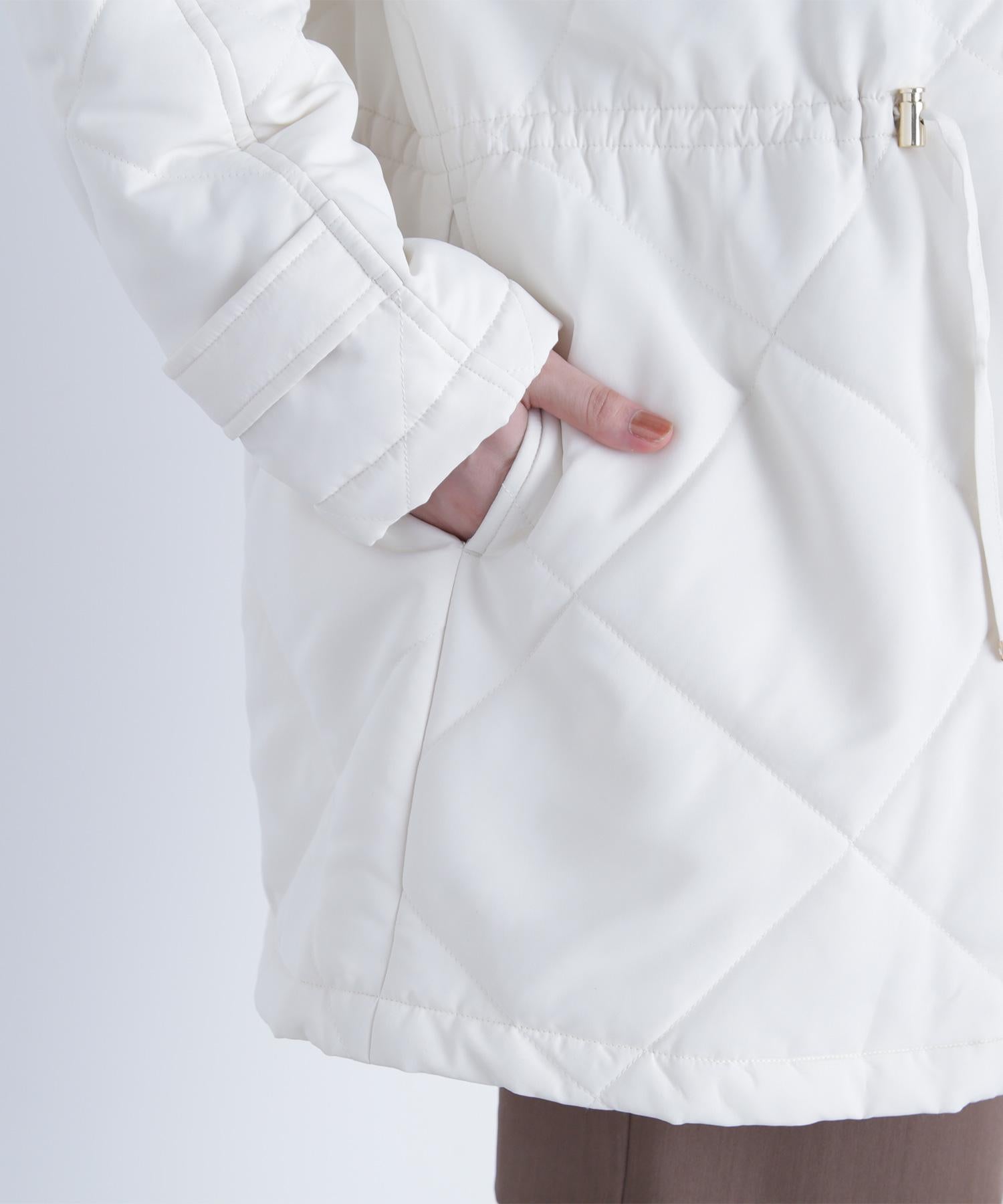 2wayダイヤキルティングブルゾン オフホワイト1