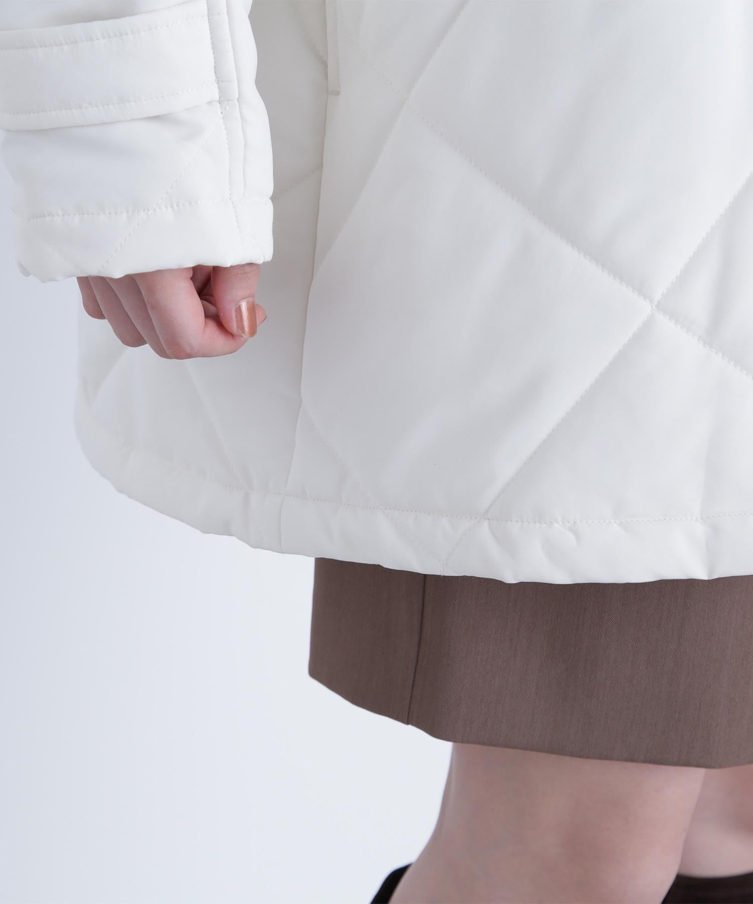 2wayダイヤキルティングブルゾン オフホワイト1