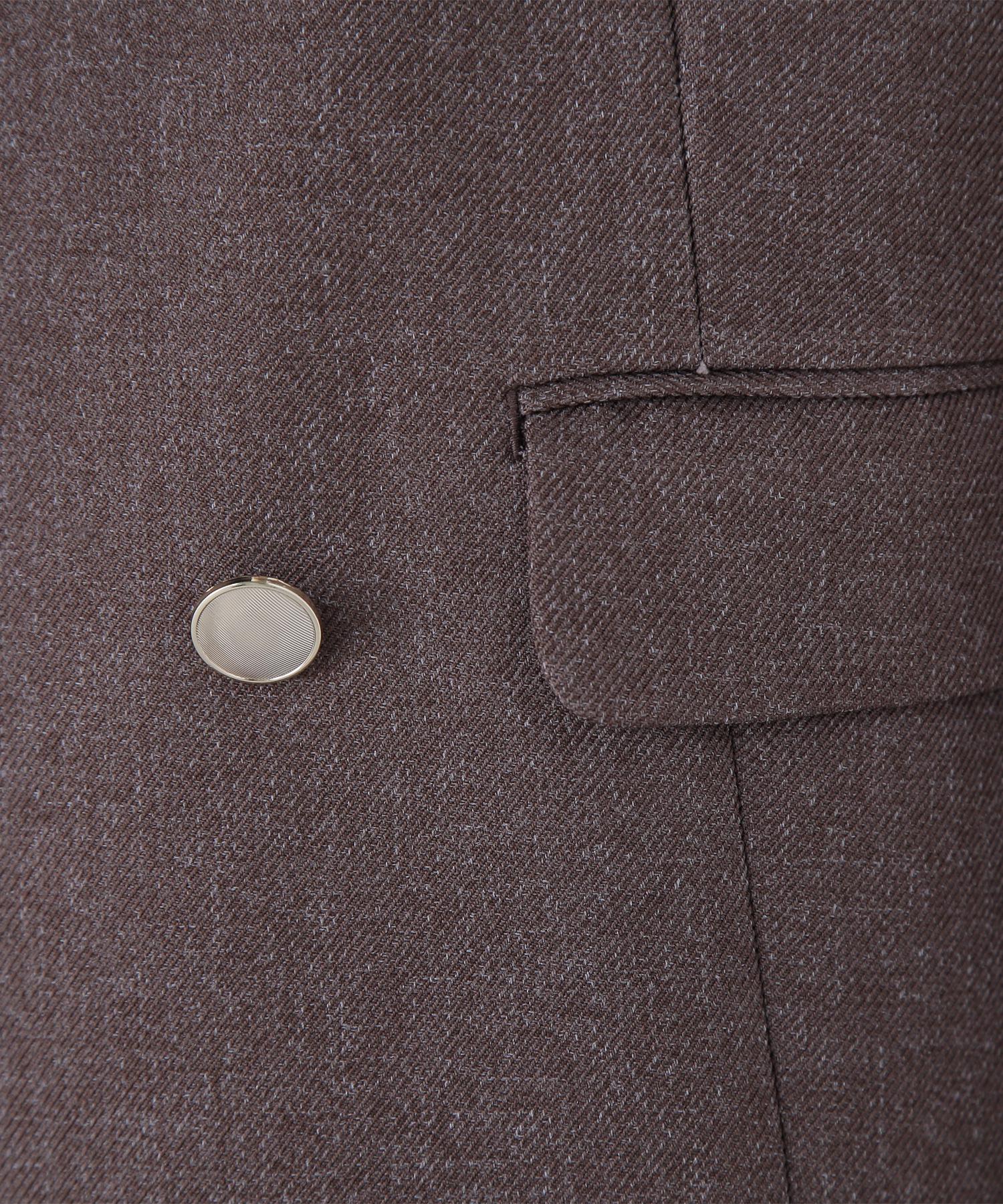 ダブルブレストボクシージャケットII ブラウンミックス2