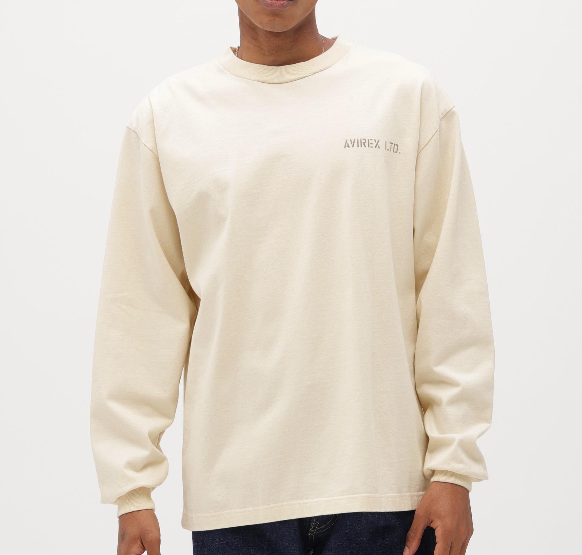 STENCIL L/S T-SHIRT ナチュラル4