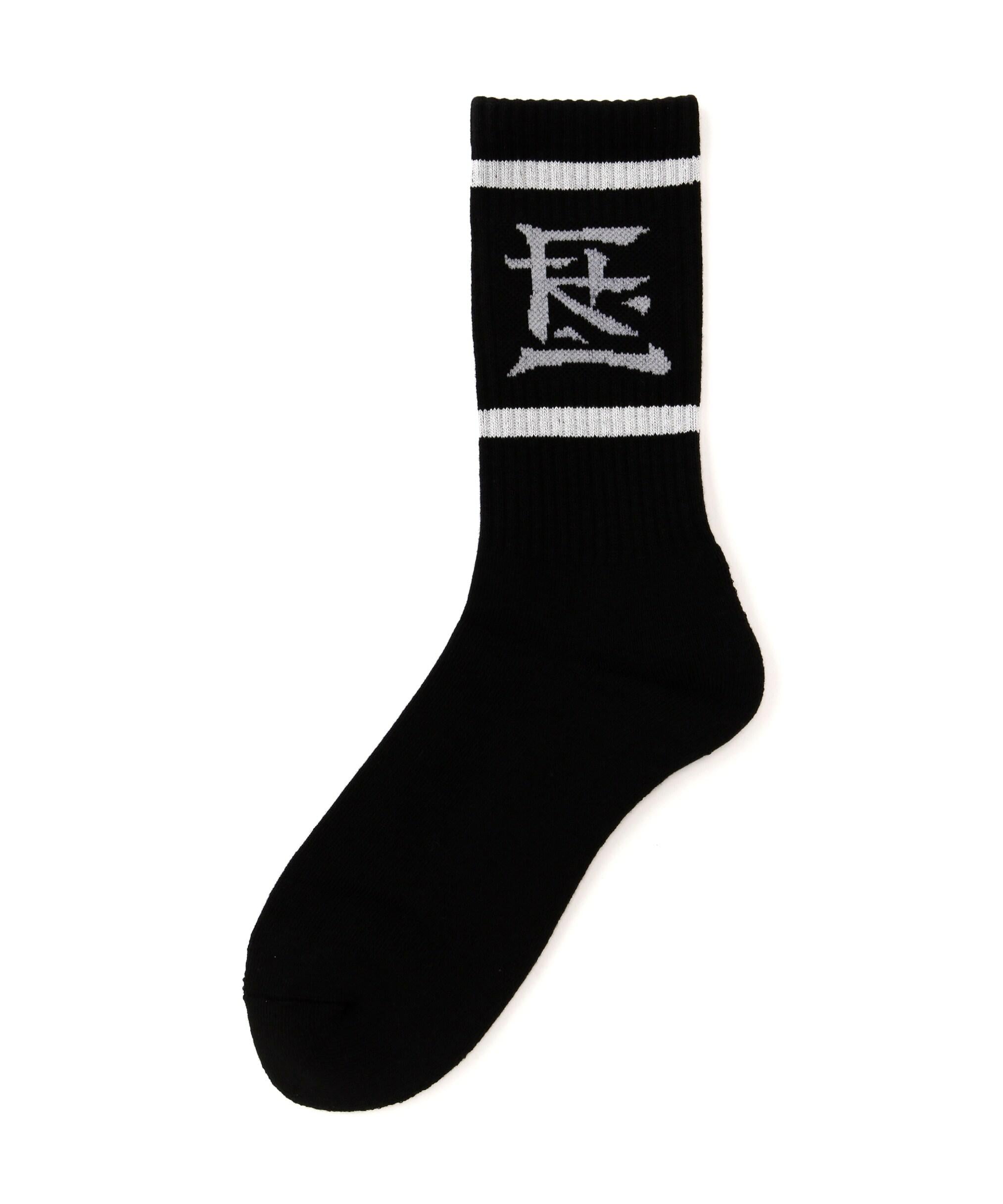 F-LAGSTUF-F/フラグスタフ/”KANJI LOGO”SOCKS ブラック