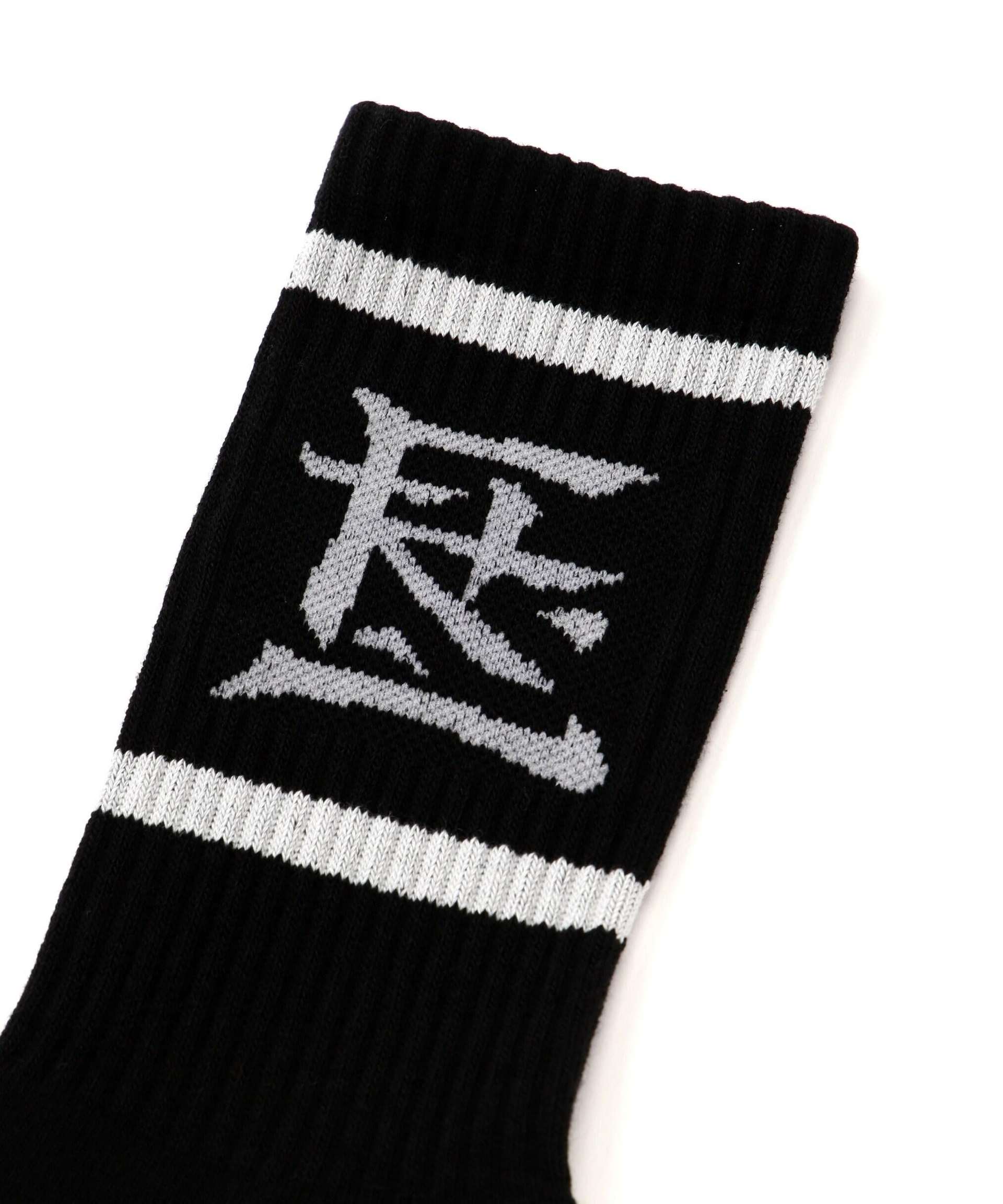 F-LAGSTUF-F/フラグスタフ/”KANJI LOGO”SOCKS ブラック