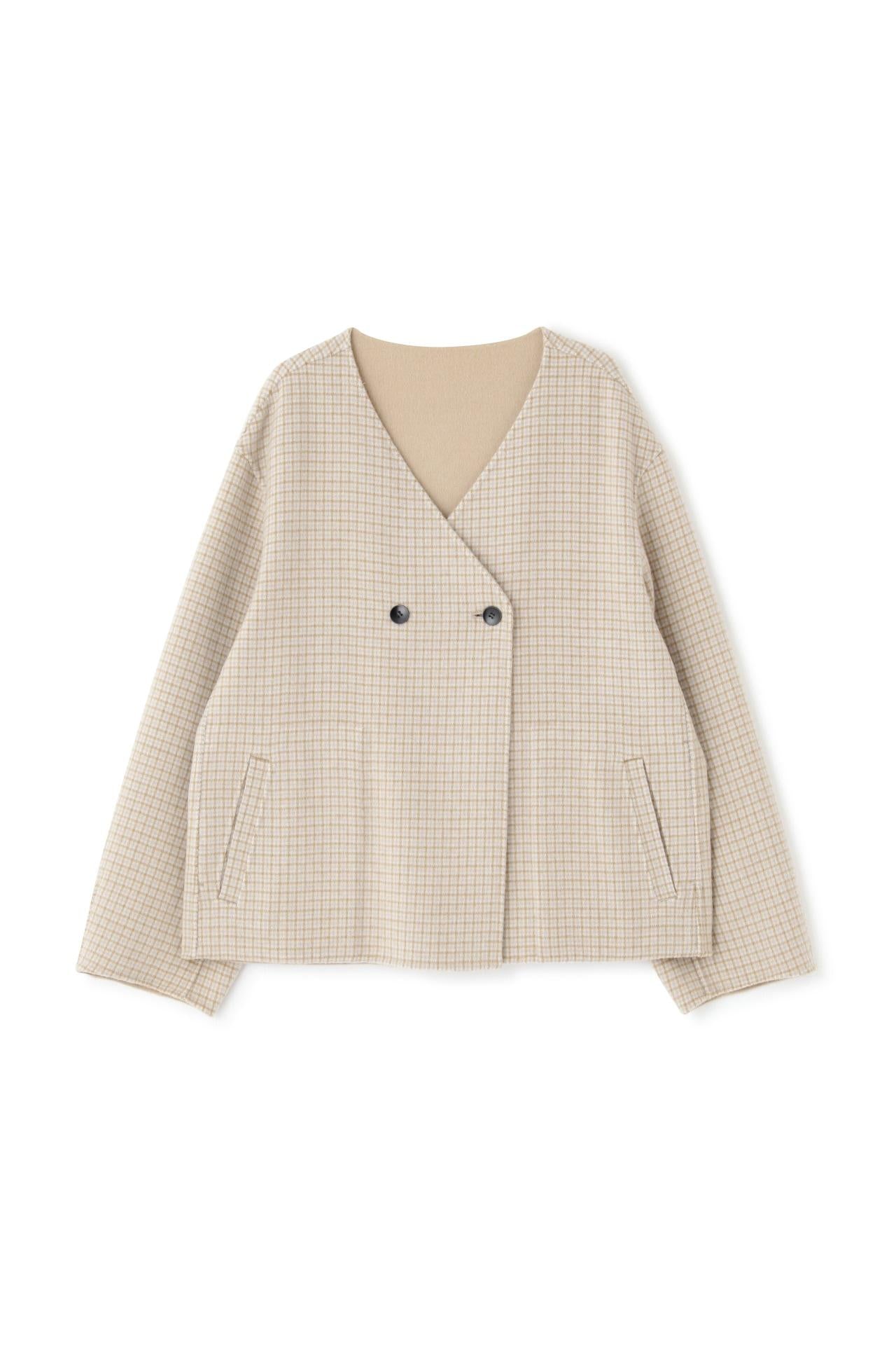 ◆リバーショートジャケットブルゾン ベージュ