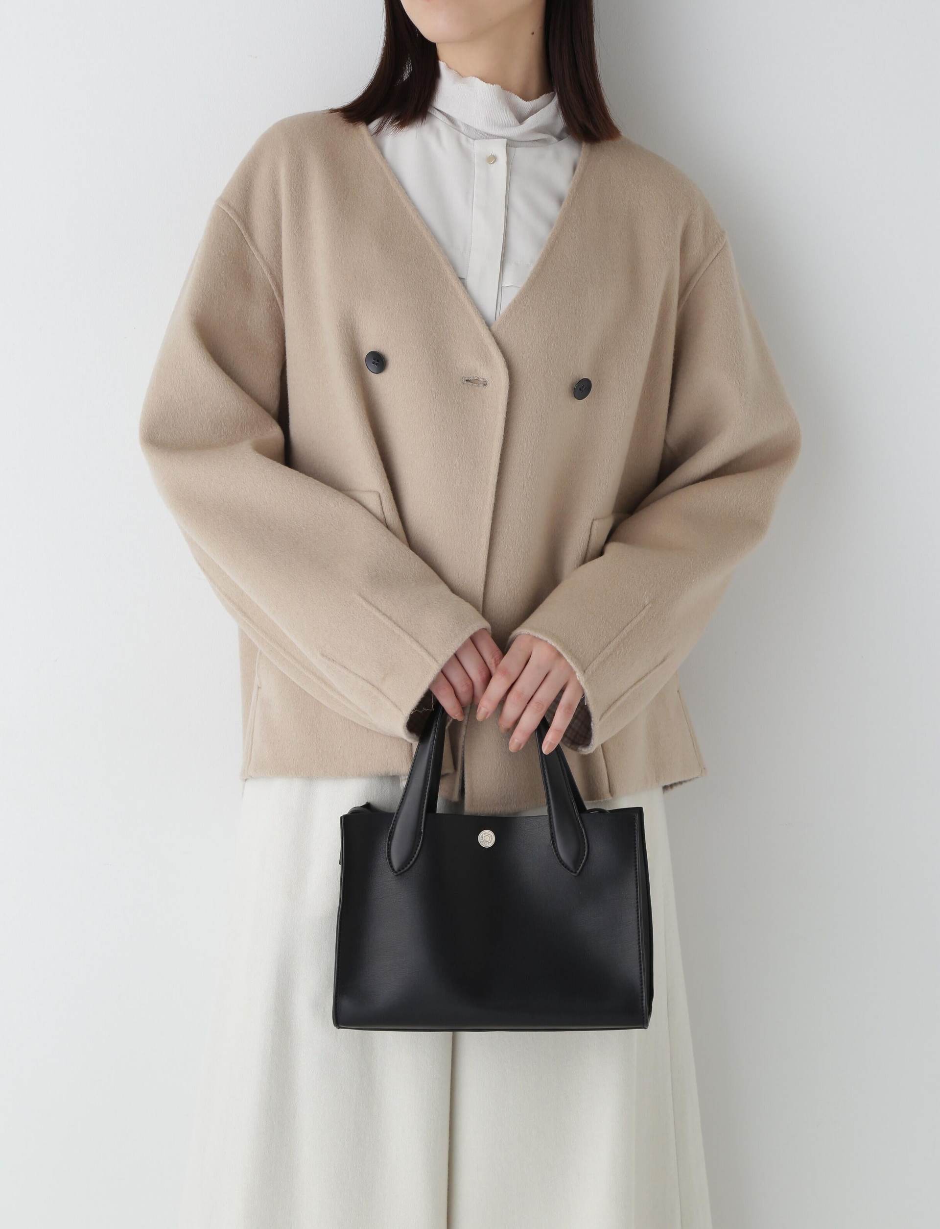 ◆リバーショートジャケットブルゾン ベージュ