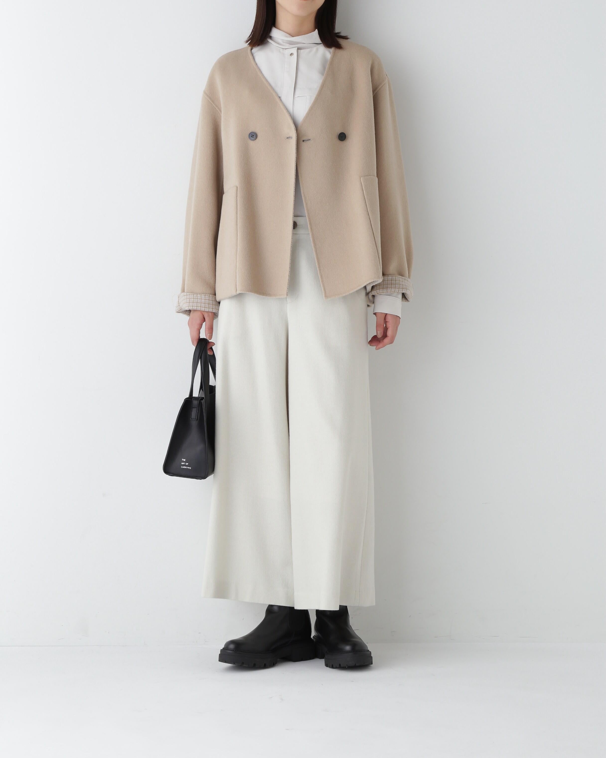 ◆リバーショートジャケットブルゾン ベージュ