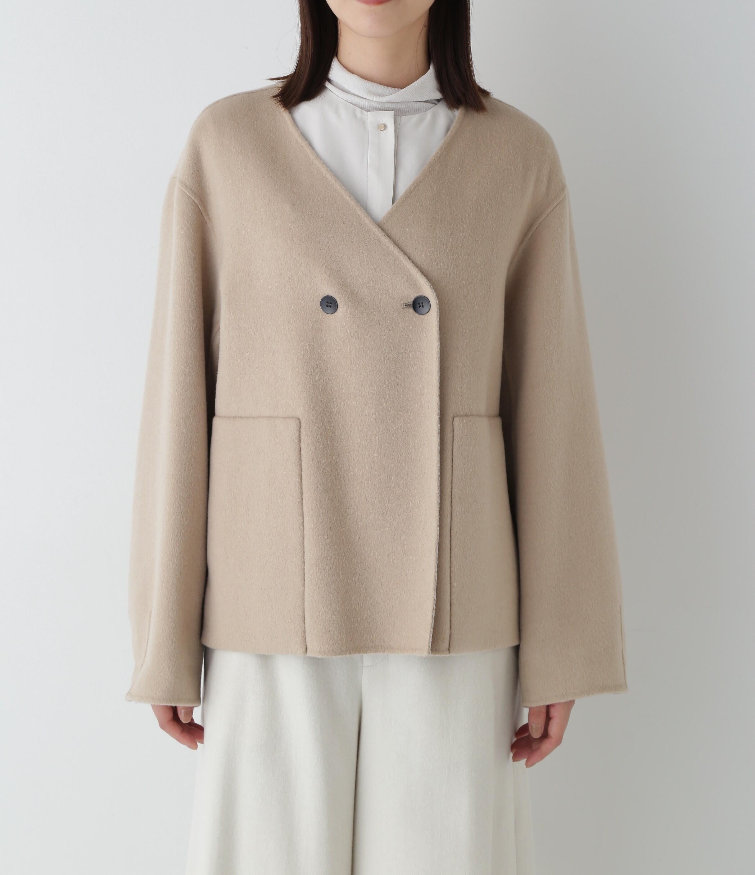 ◆リバーショートジャケットブルゾン ベージュ