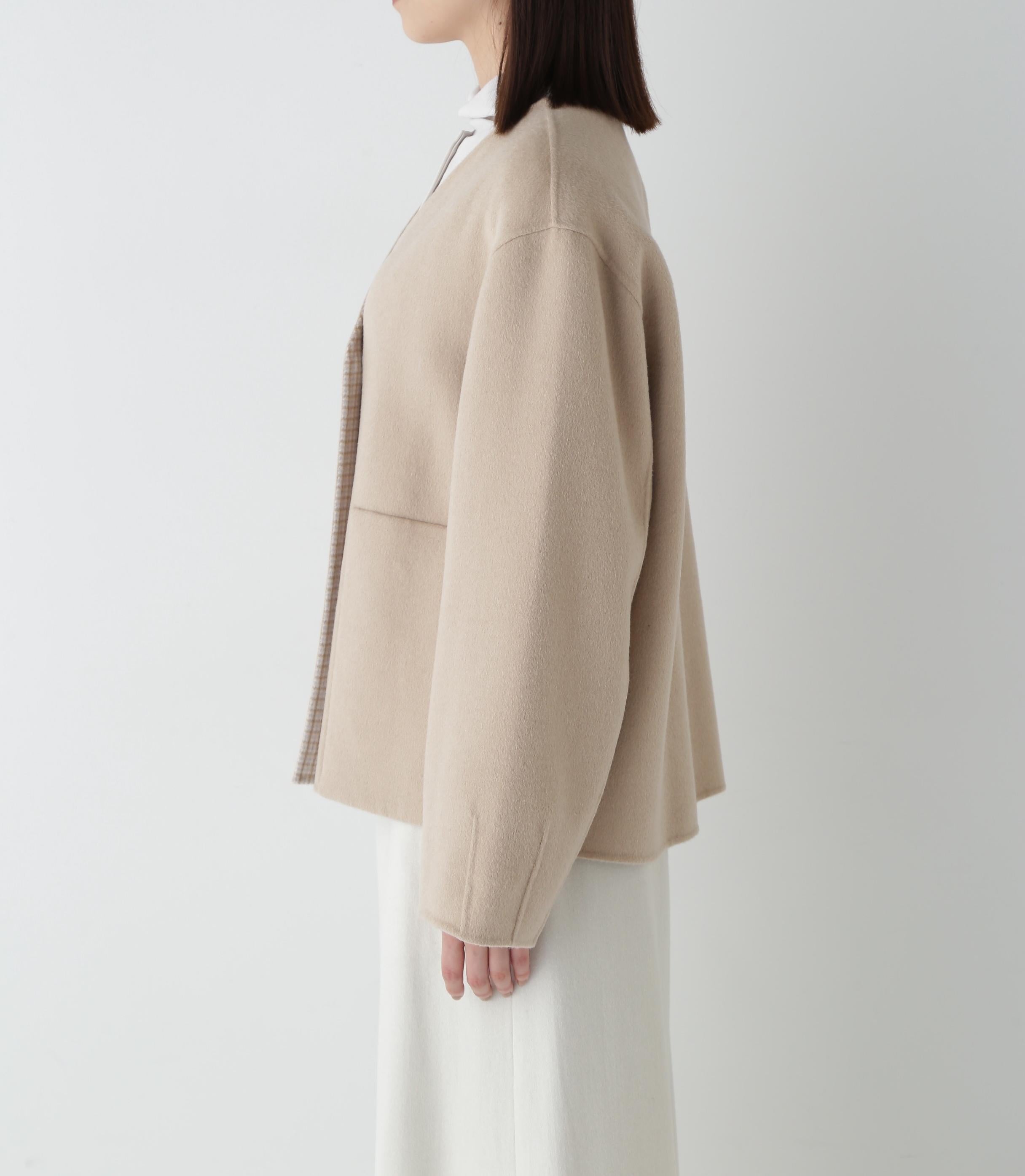 ◆リバーショートジャケットブルゾン ベージュ