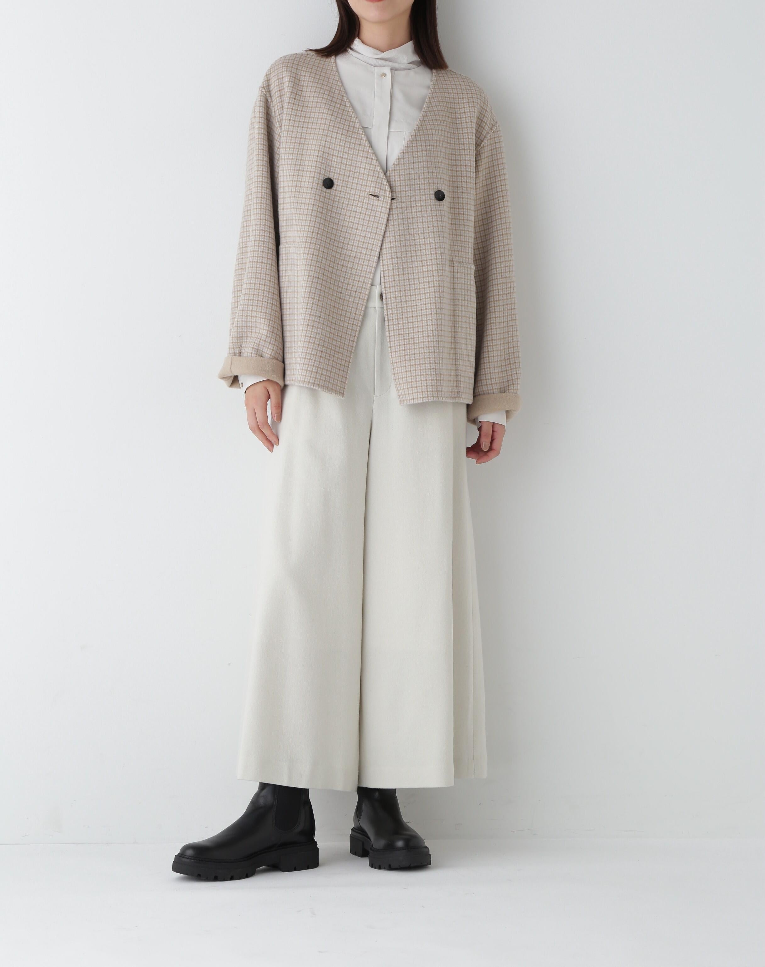 ◆リバーショートジャケットブルゾン ベージュ