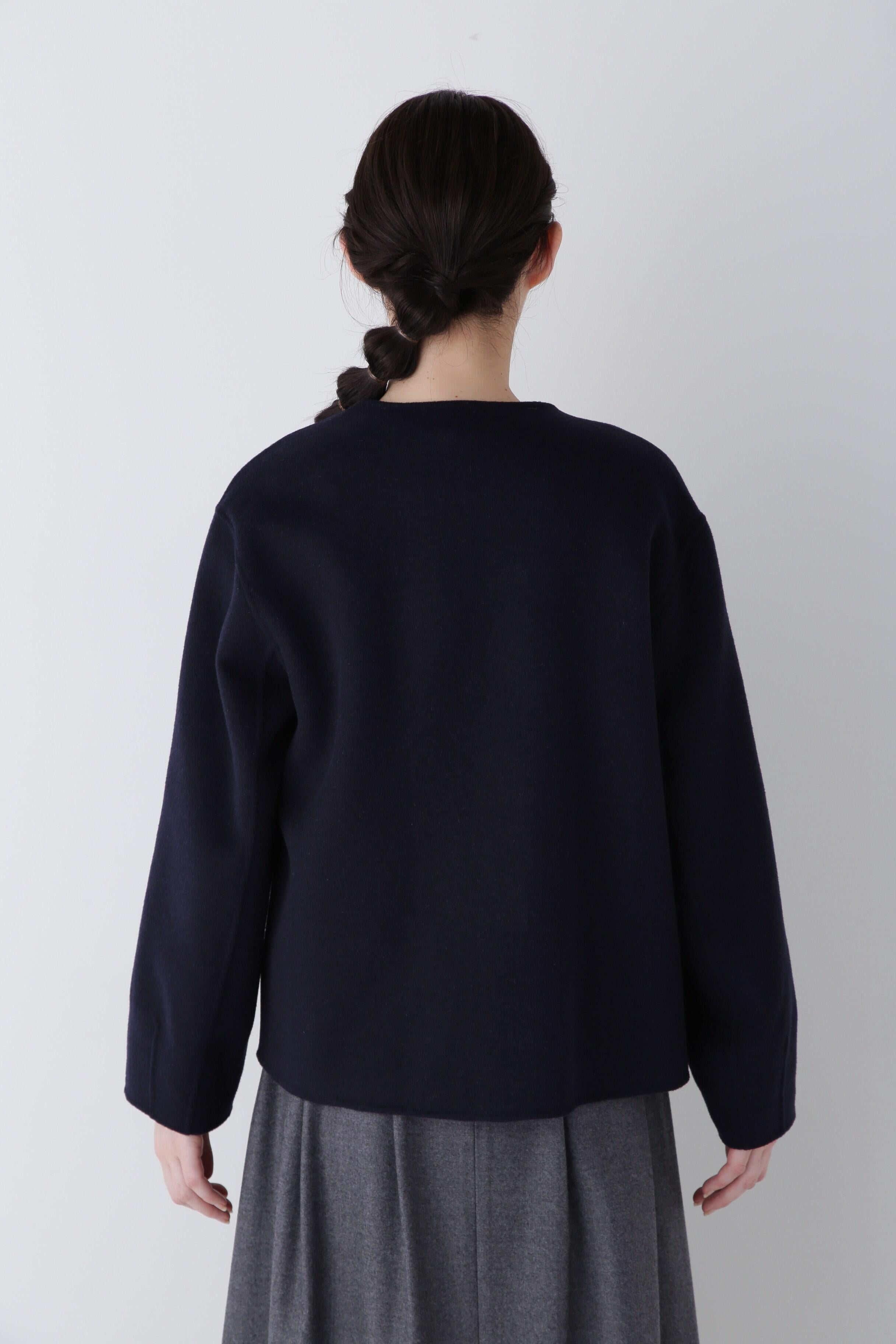 ◆リバーショートジャケットブルゾン ネイビー