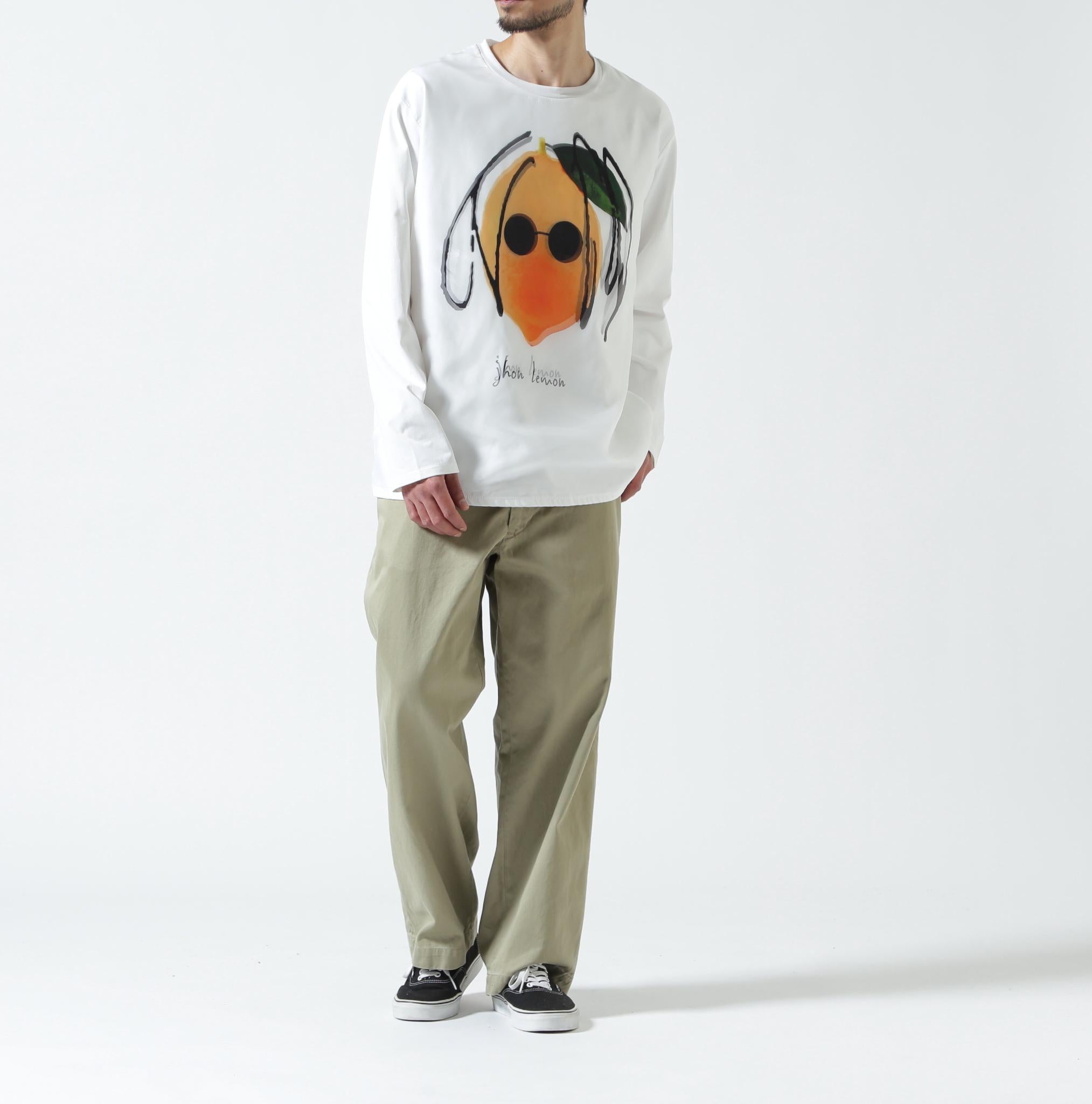 maxsix(マックスシックス）JOHN LEMON ３D L/S TEE ホワイト