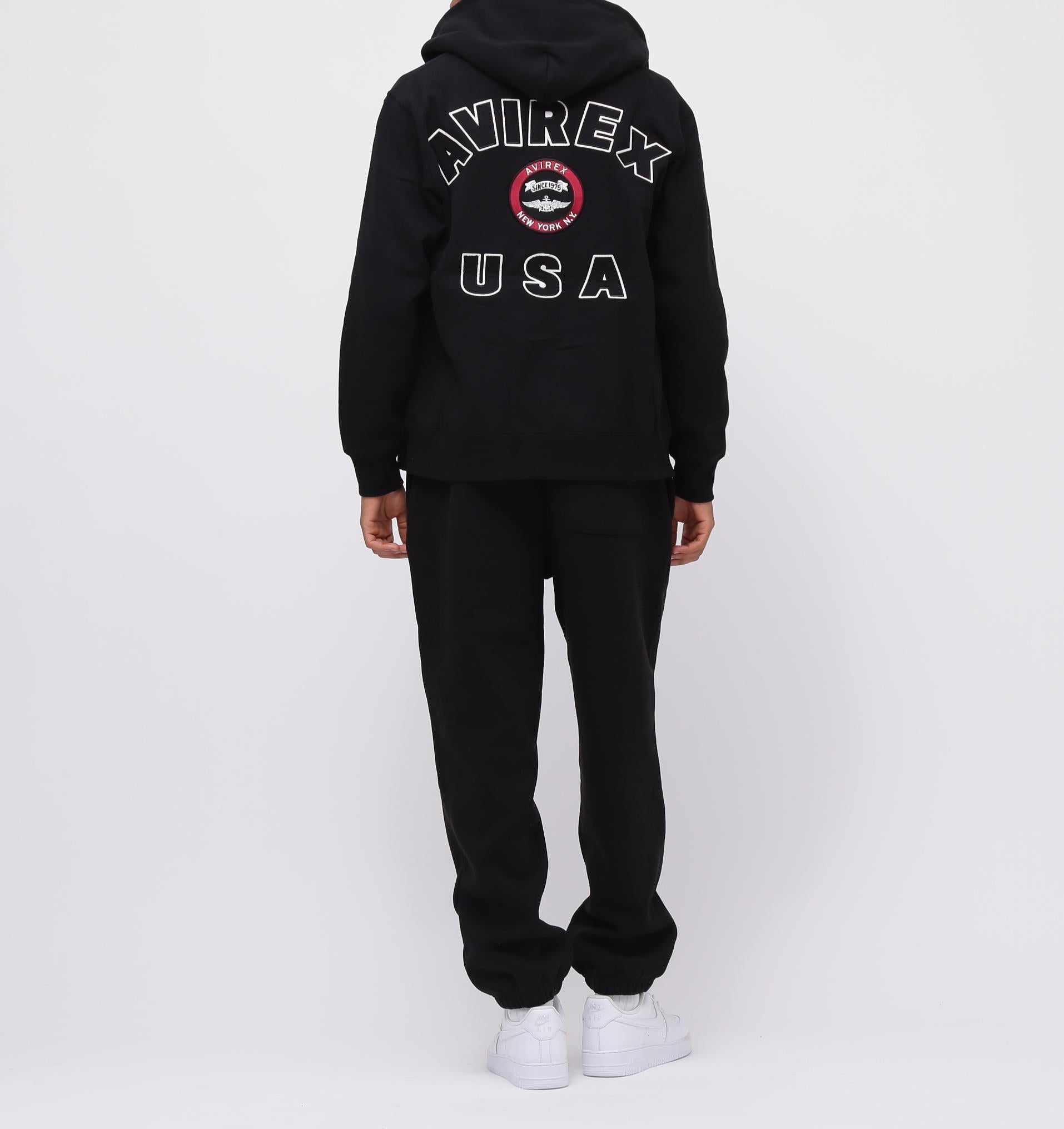 トップス AVIREX VARSITY LOGO SWEAT ZIP UP PARKA VARSITY LOGO SWEAT ZIP UP PARKA / Varsity Logo Sweat Zip Up Parka