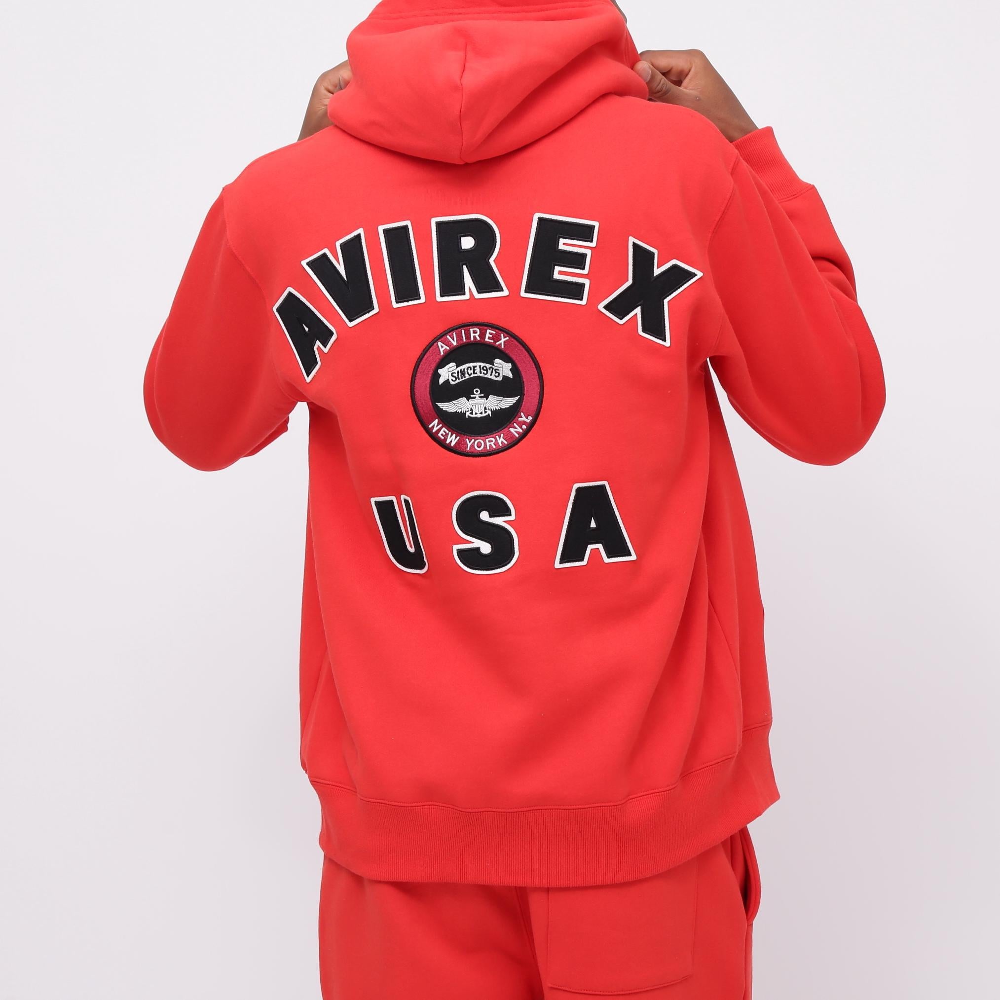 VARSITY LOGO SWEAT ZIP UP PARKA / Varsity Logo Sweat Zip Up Parka