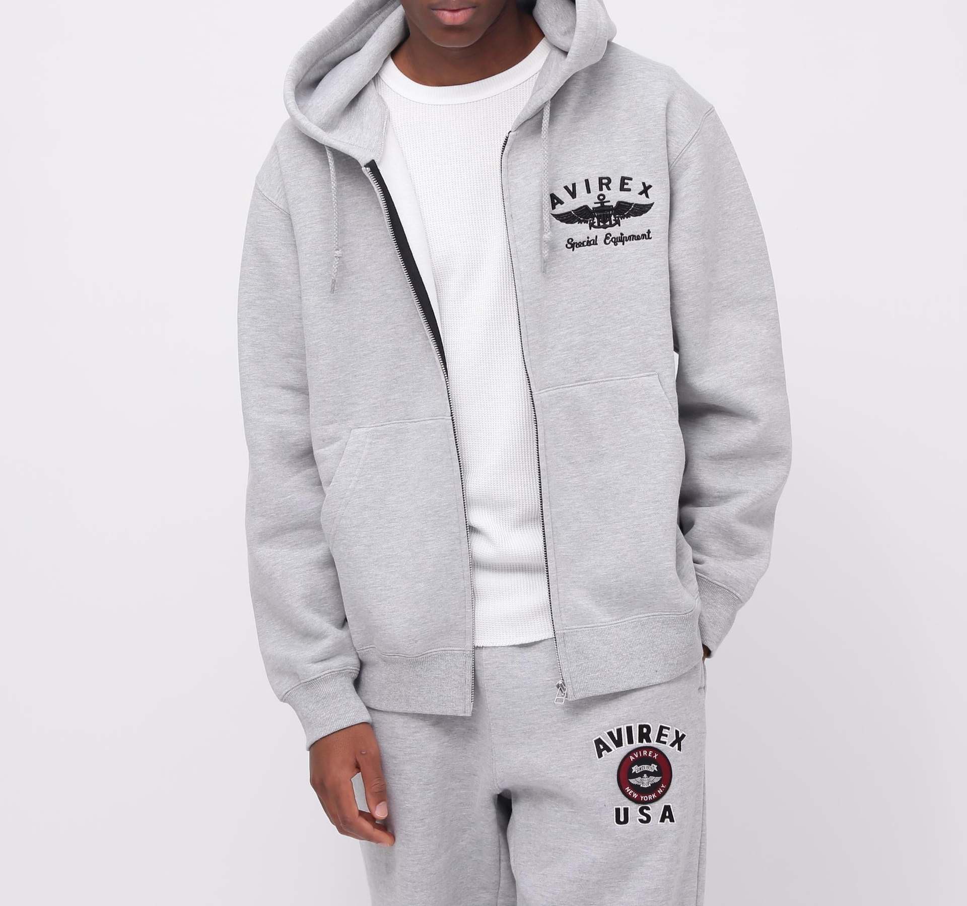 VARSITY LOGO SWEAT ZIP UP PARKA /バーシティ ロゴ スウェット ジップアップ パーカー オックスフォード2