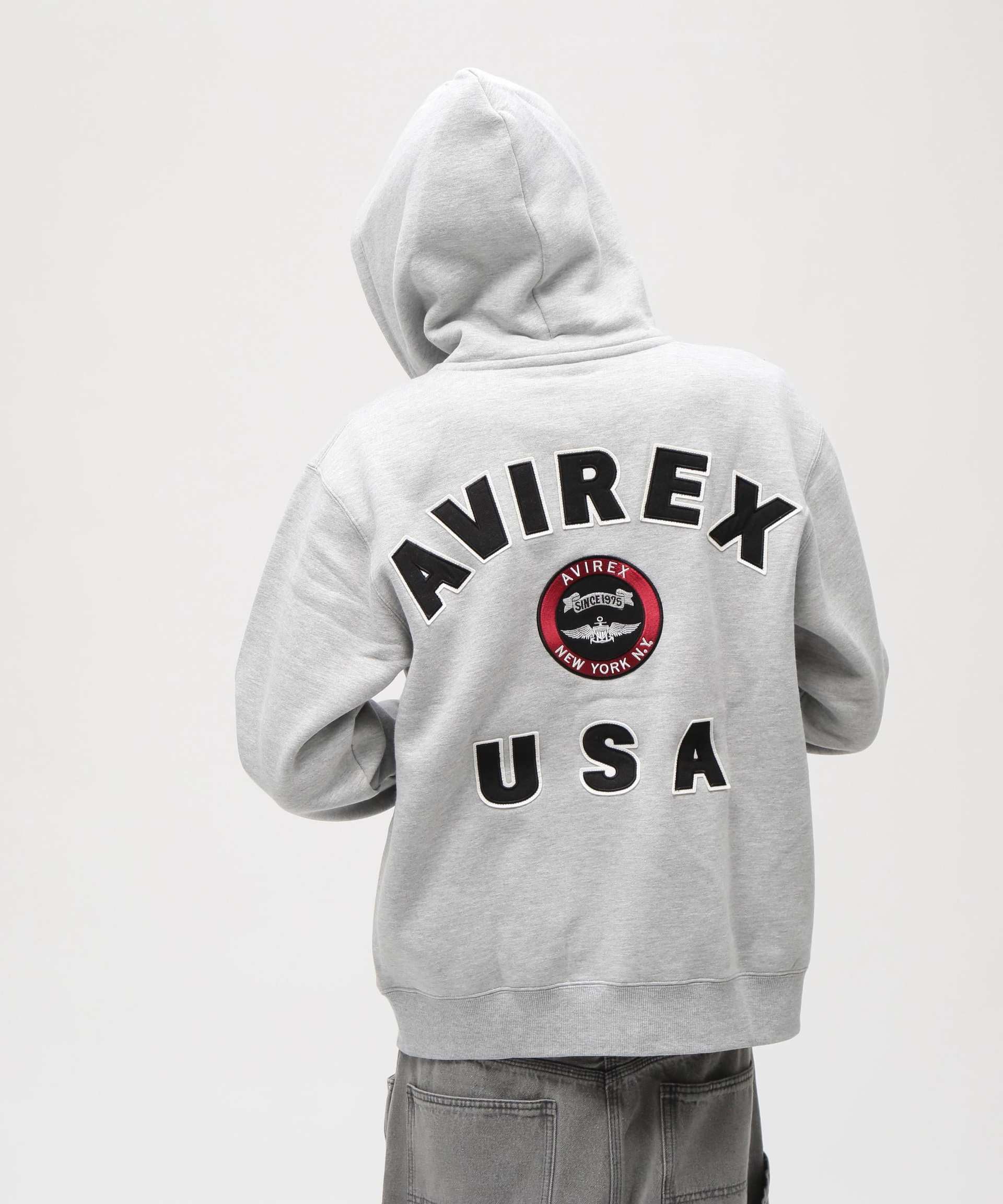 VARSITY LOGO SWEAT ZIP UP PARKA /バーシティ ロゴ スウェット ジップアップ パーカー オックスフォード2