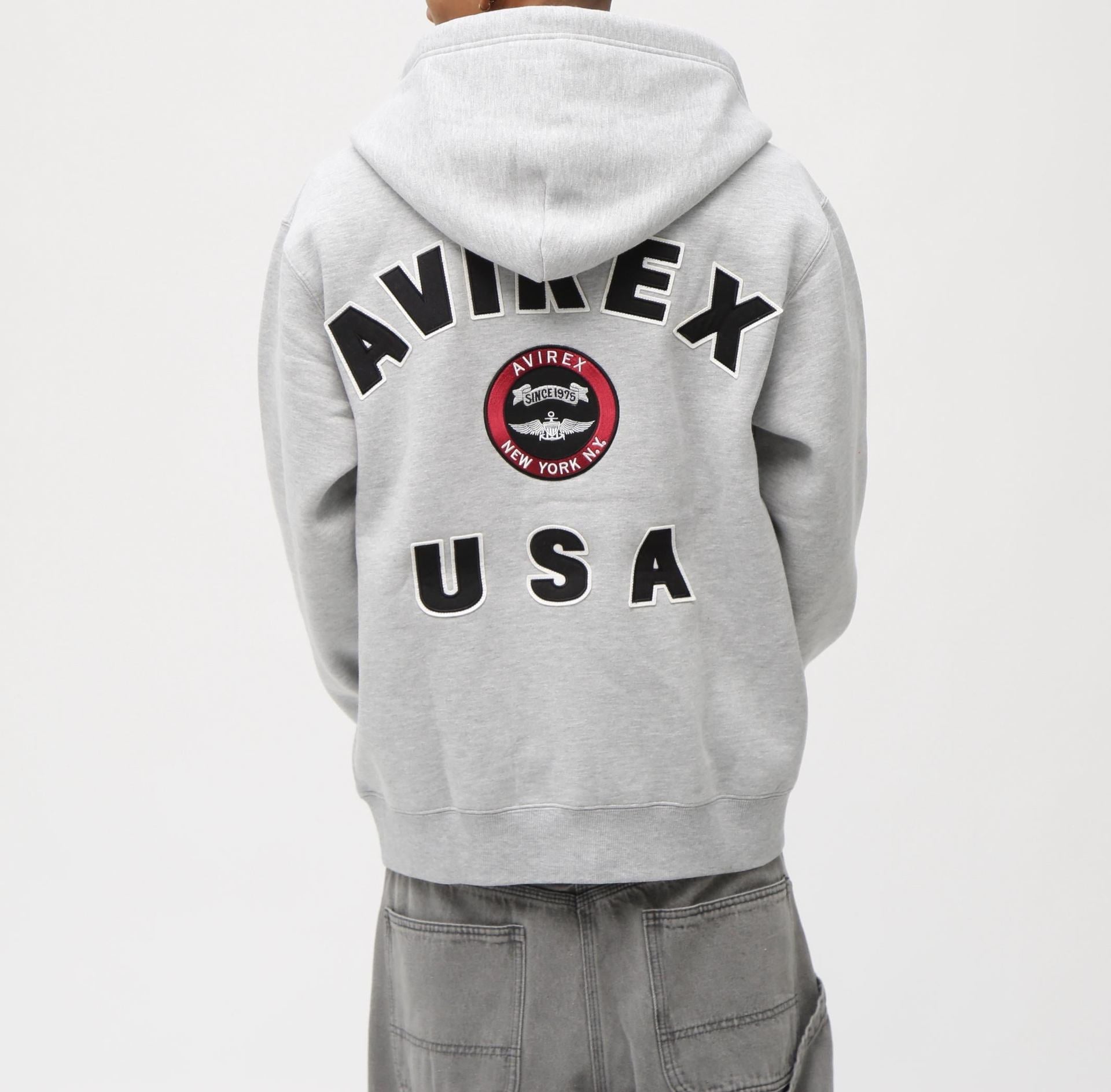 VARSITY LOGO SWEAT ZIP UP PARKA /バーシティ ロゴ スウェット ジップアップ パーカー オックスフォード2