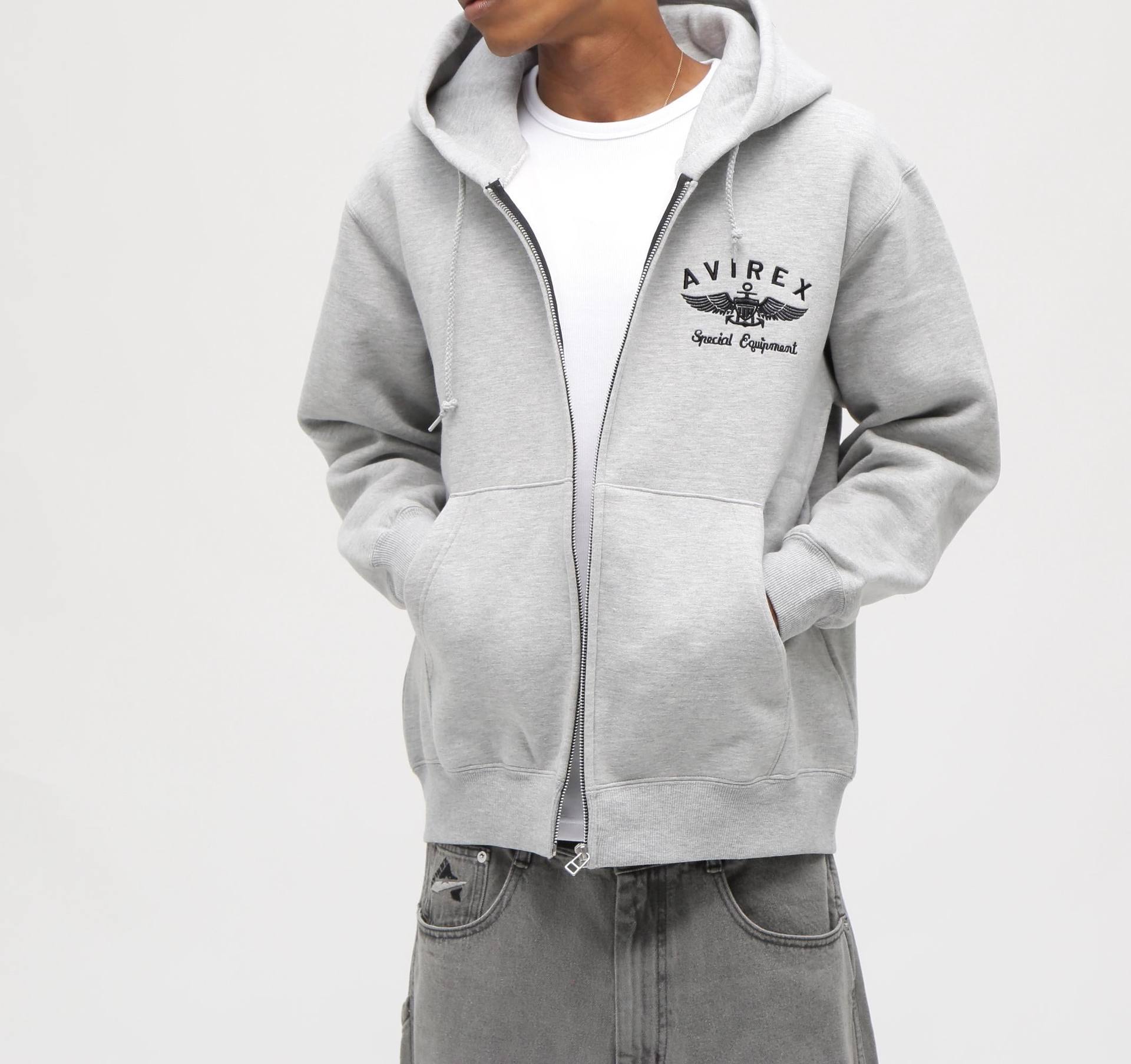 VARSITY LOGO SWEAT ZIP UP PARKA /バーシティ ロゴ スウェット ジップアップ パーカー オックスフォード2