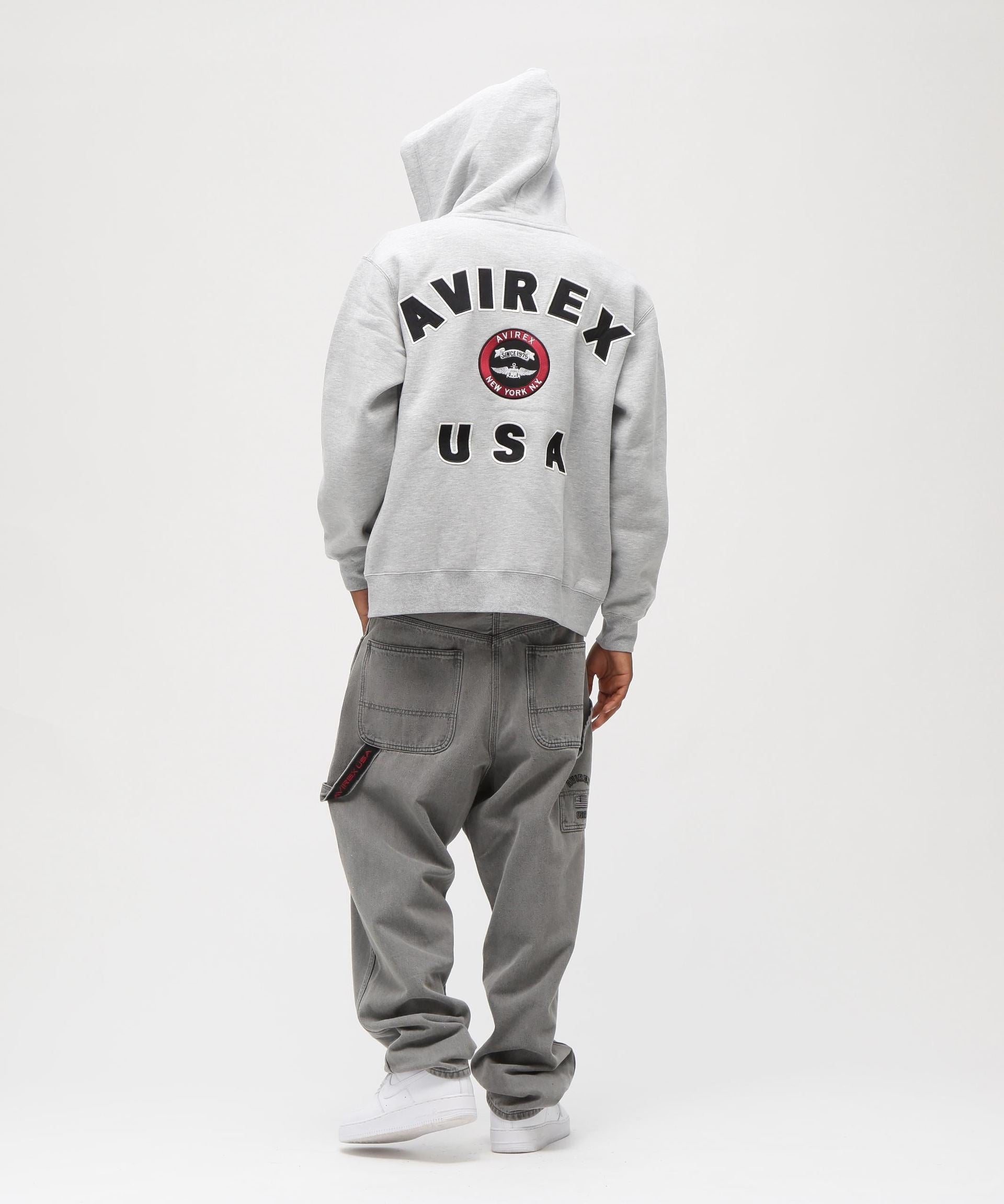 VARSITY LOGO SWEAT ZIP UP PARKA /バーシティ ロゴ スウェット ジップアップ パーカー オックスフォード2