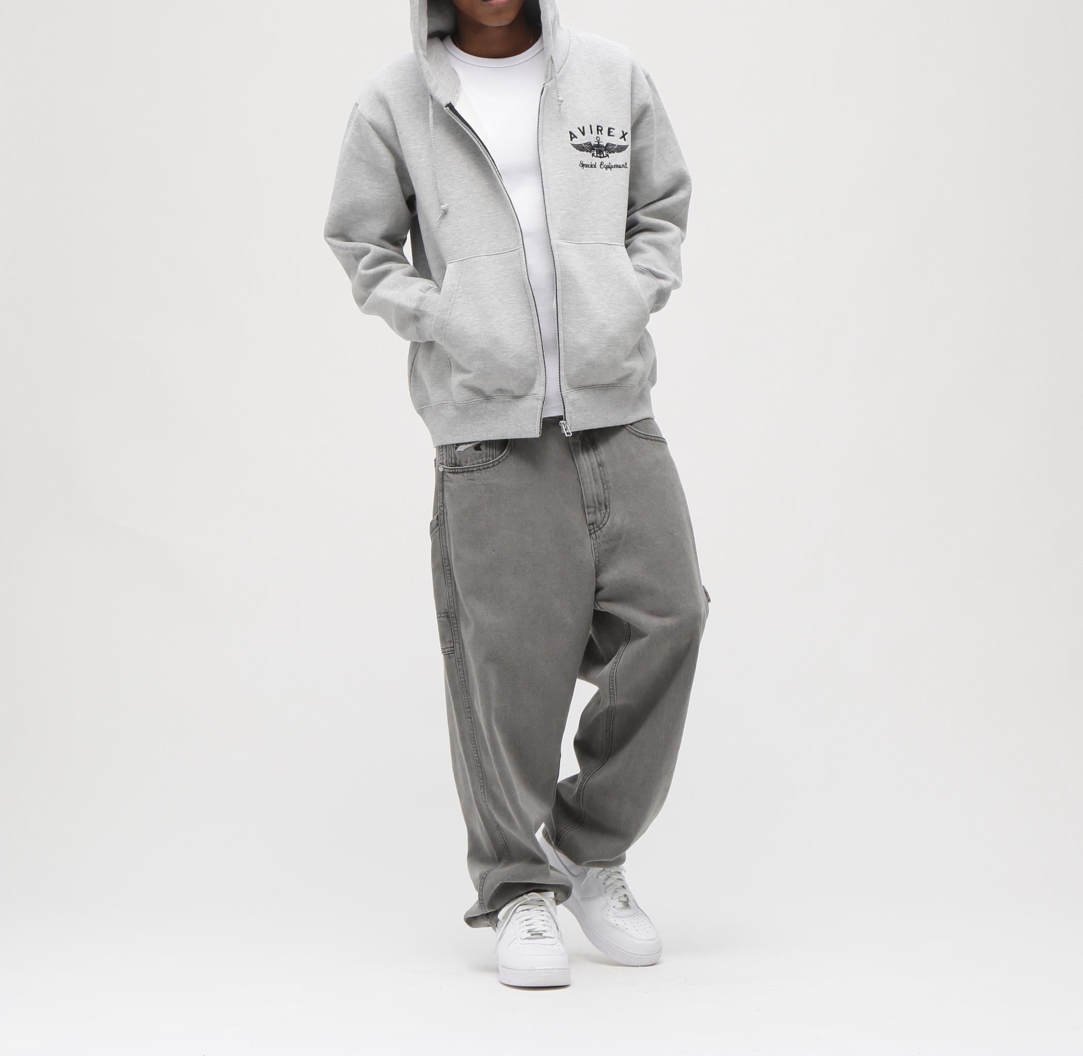 VARSITY LOGO SWEAT ZIP UP PARKA /バーシティ ロゴ スウェット ジップアップ パーカー オックスフォード2