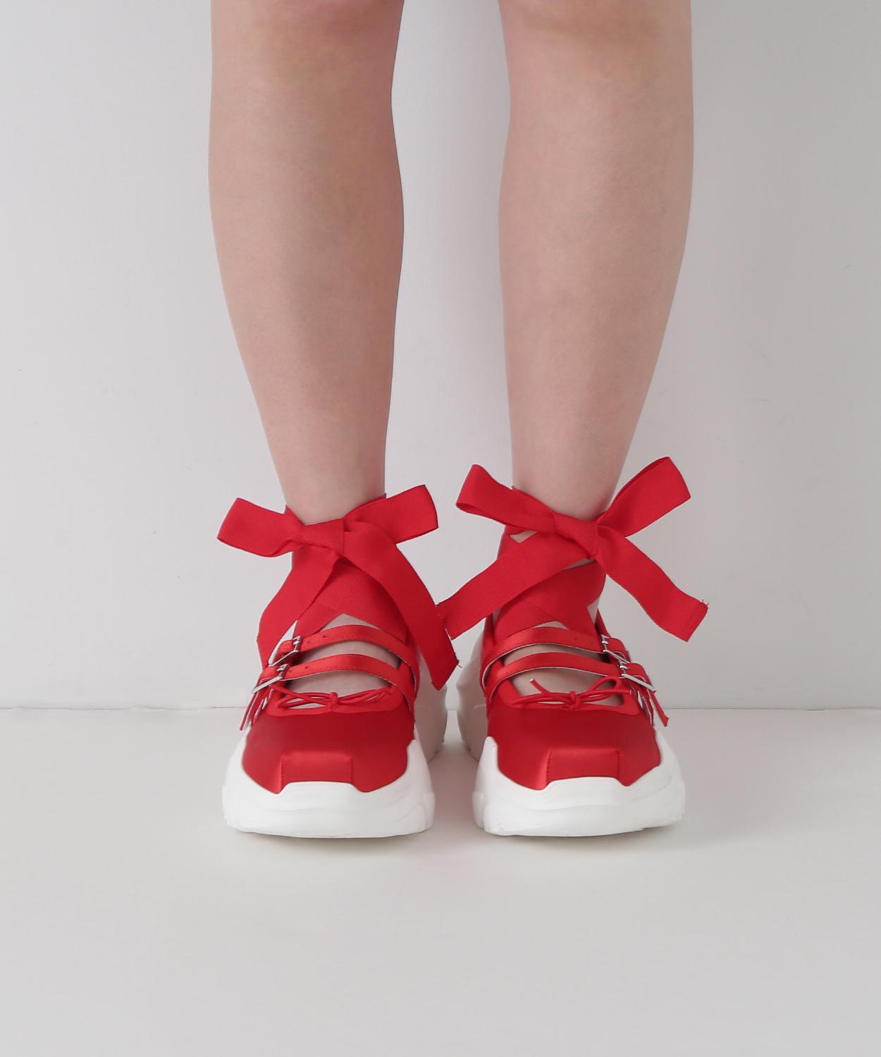 AKIKOAOKI/アキコアオキ/別注Giselle - Satin レッド