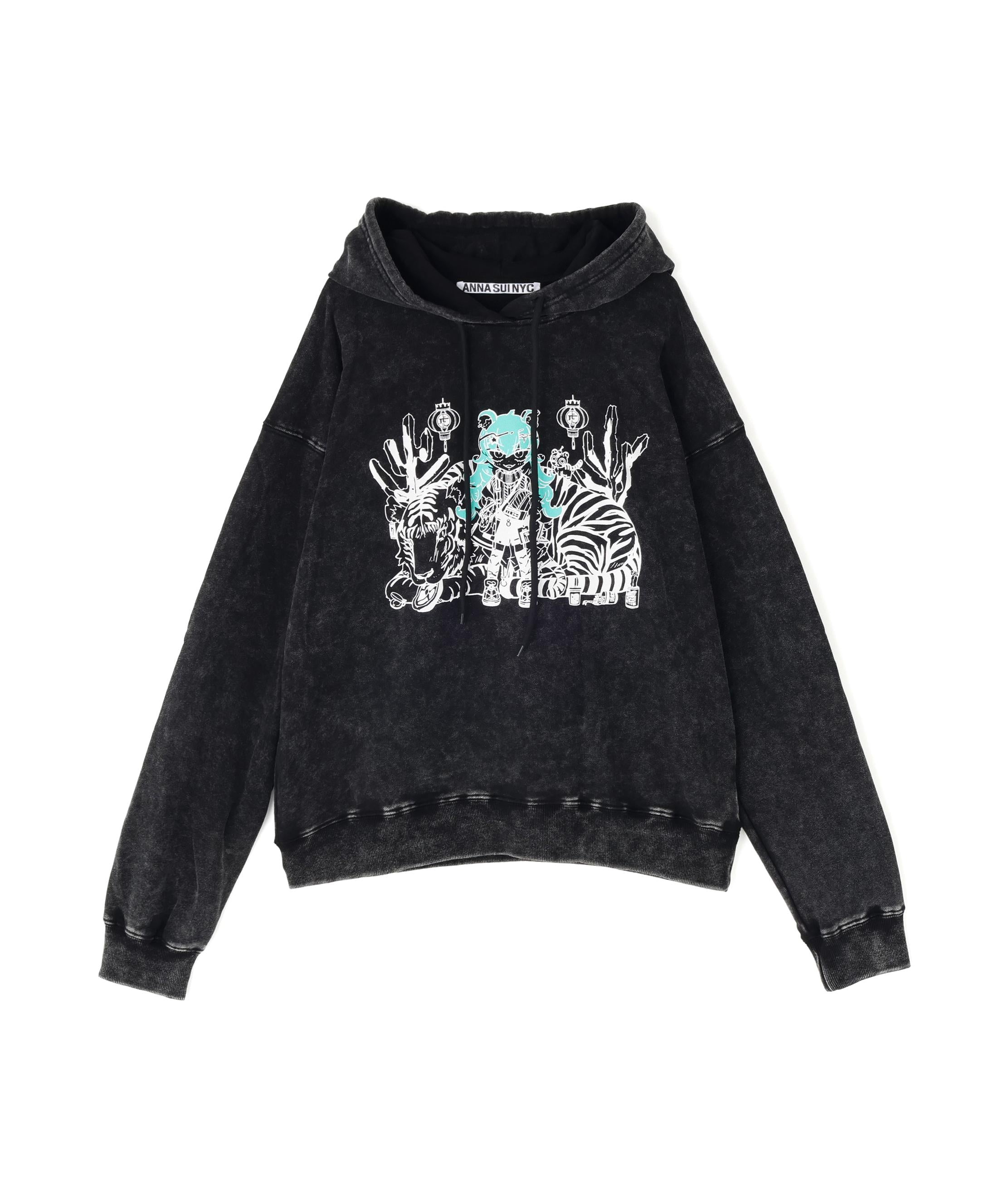 ANNA SUI NYC/アナ スイ エヌワイシー/TE>Aスウェットフーディー ブラック