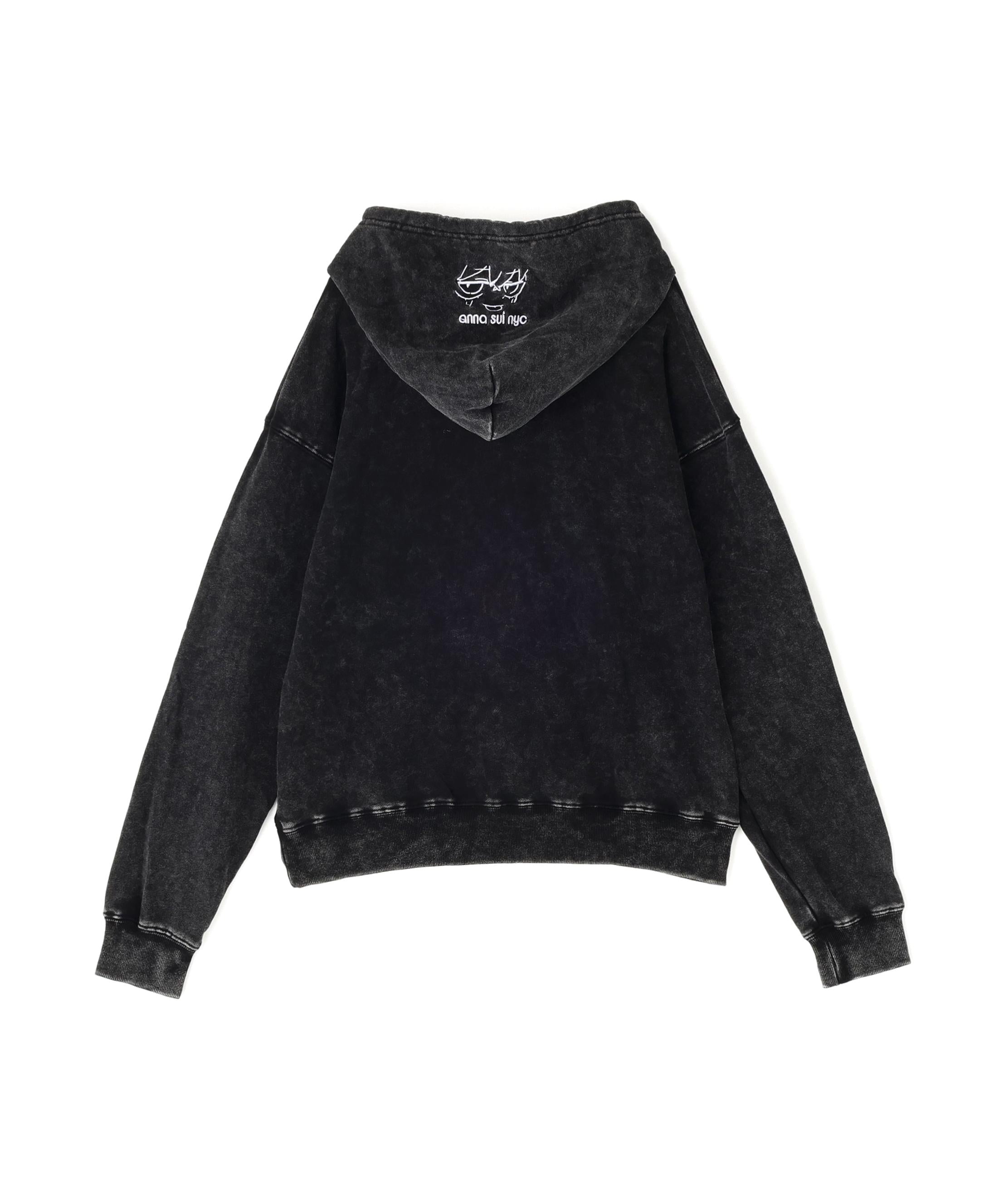 ANNA SUI NYC/アナ スイ エヌワイシー/TE>Aスウェットフーディー ブラック